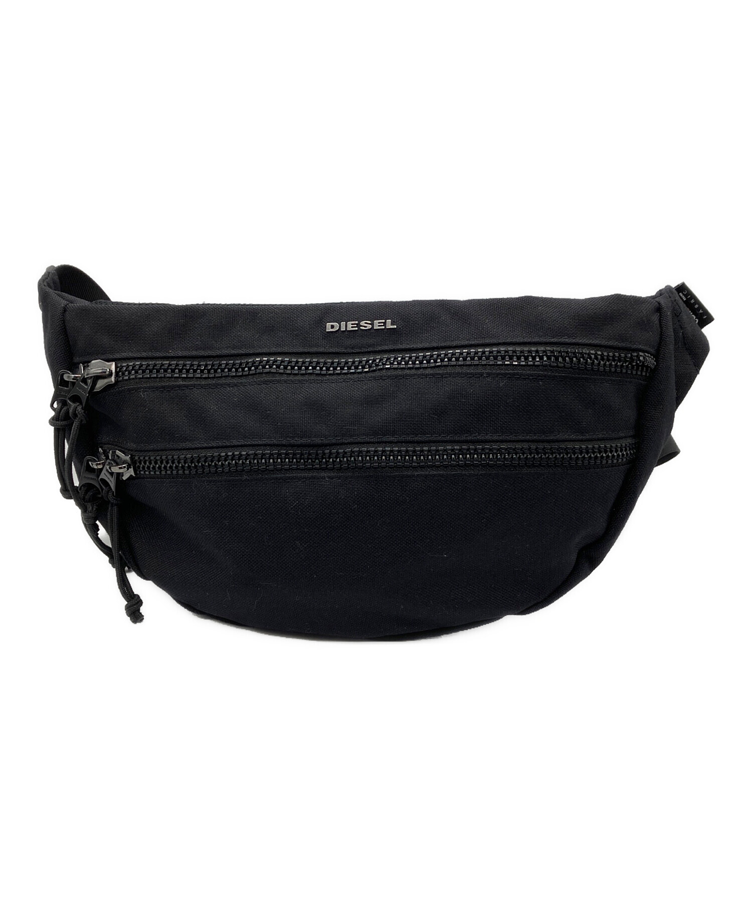 未使用品　ディーゼル　ウエストポーチ　ボディーバック　バッグ　ブラック　黒 中古・古着通販】DIESEL (ディーゼル) ウエストバッグ ブラック