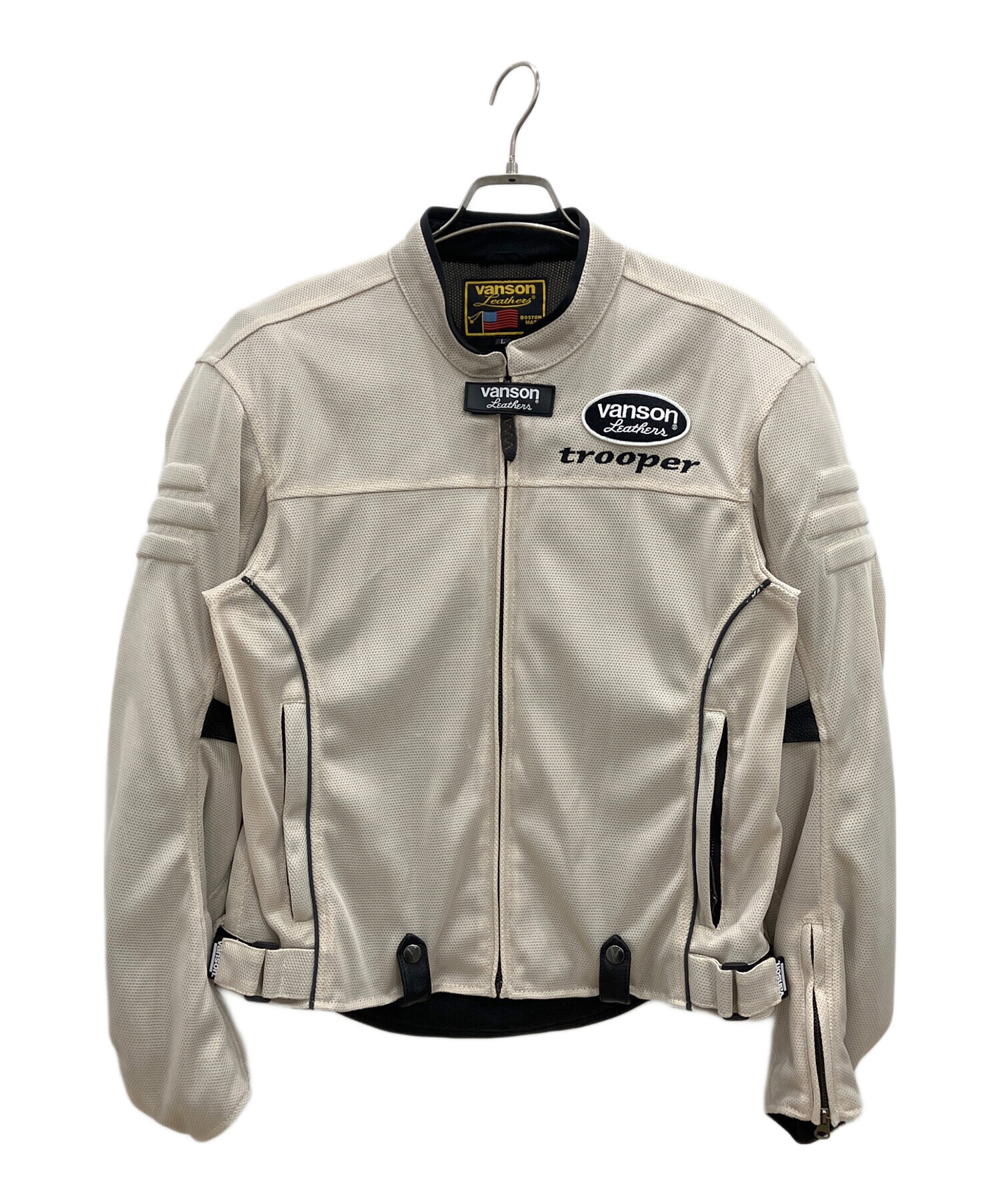 中古・古着通販】VANSON (バンソン) メッシュライダースジャケット