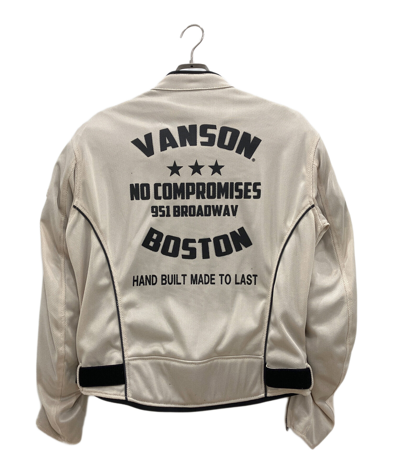 中古・古着通販】VANSON (バンソン) メッシュライダースジャケット