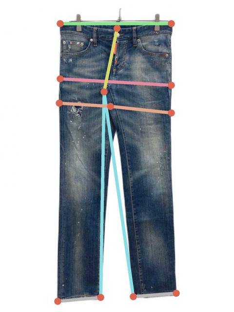 中古・古着通販】DSQUARED2 (ディースクエアード) ダメージ加工デニム