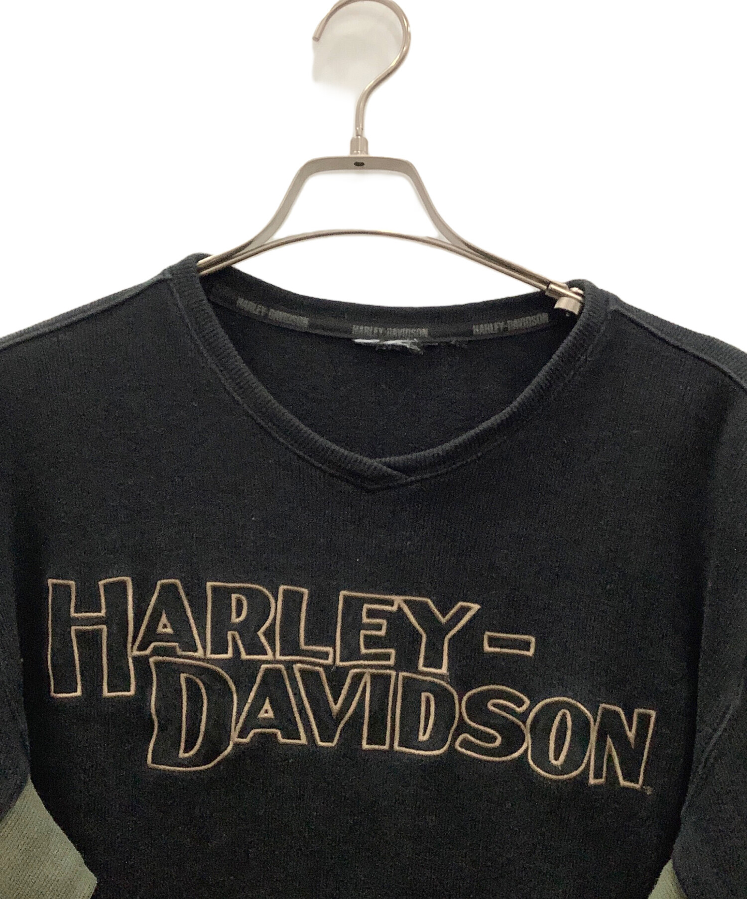 Harley-Davidson 長袖カットソー ブラック XL 中古・古着通販】HARLEY-DAVIDSON (ハーレーダビッドソン) 長袖