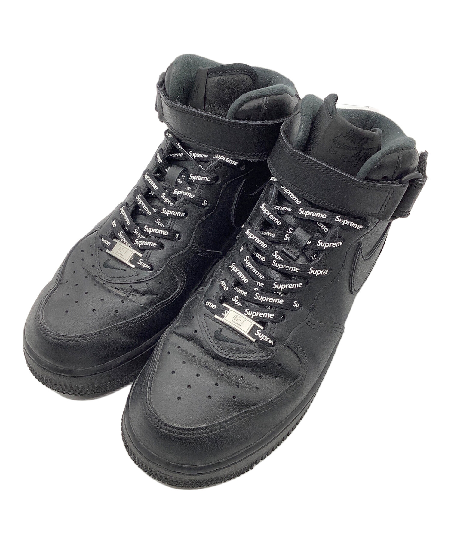 Supreme シュプリーム スニーカー 27cm 黒 【古着】【中古】【送料無料】 中古・古着通販】NIKE (ナイキ) SUPREME (シュプリーム) Air Force 1