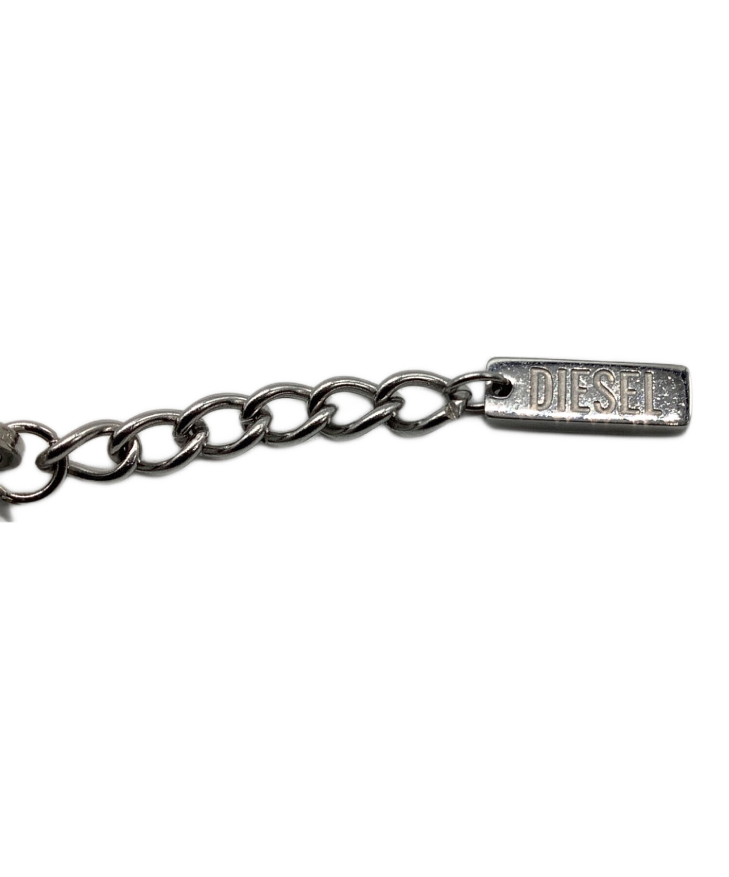 DIESEL - 【タグ有り中古美品・定価18万超】DIESEL チェーンディテール　ライダース 中古・古着通販】DIESEL (ディーゼル) ツートンブレスレット ブラック