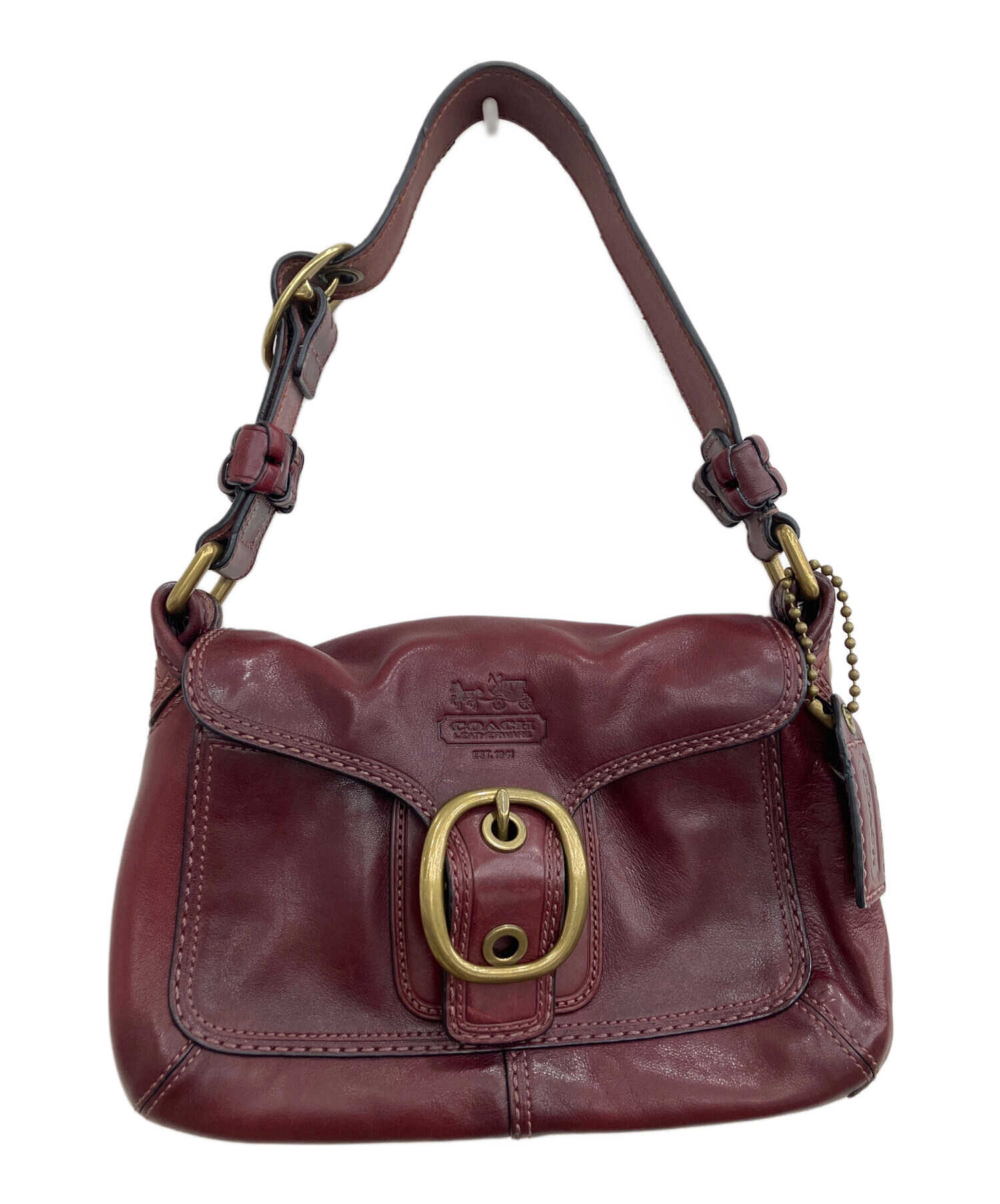 中古・古着通販】COACH (コーチ) ハンドバッグ レッド｜ブランド・古着