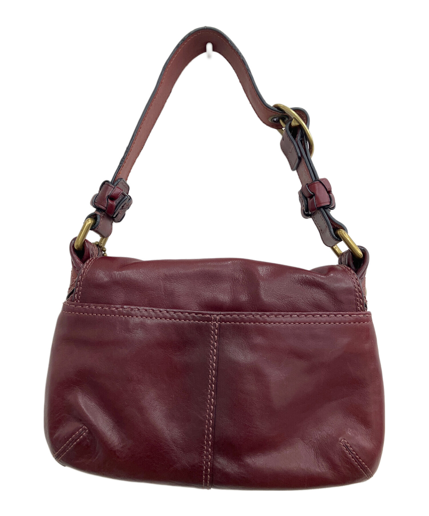 中古・古着通販】COACH (コーチ) ハンドバッグ レッド｜ブランド・古着