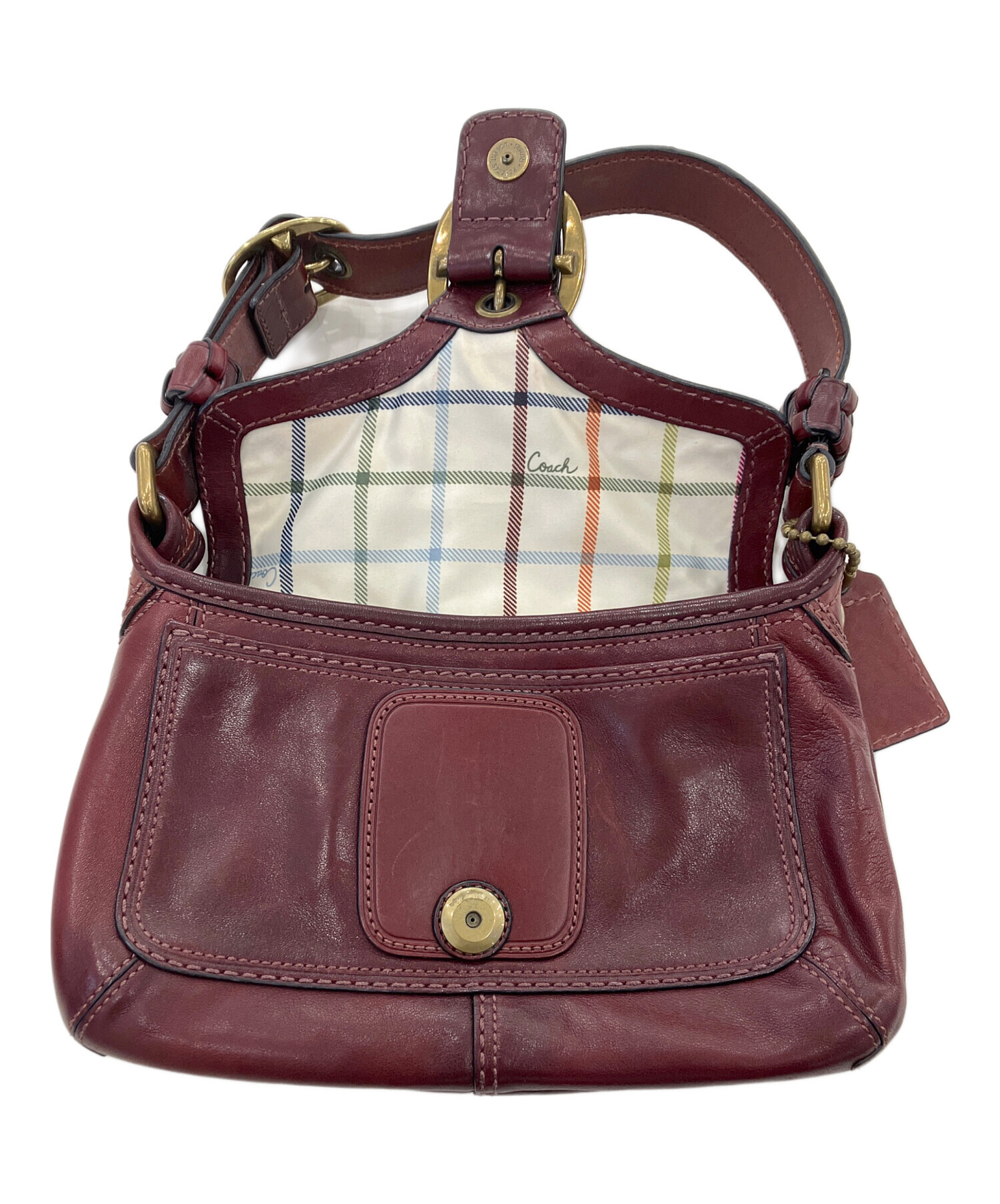 中古・古着通販】COACH (コーチ) ハンドバッグ レッド｜ブランド・古着