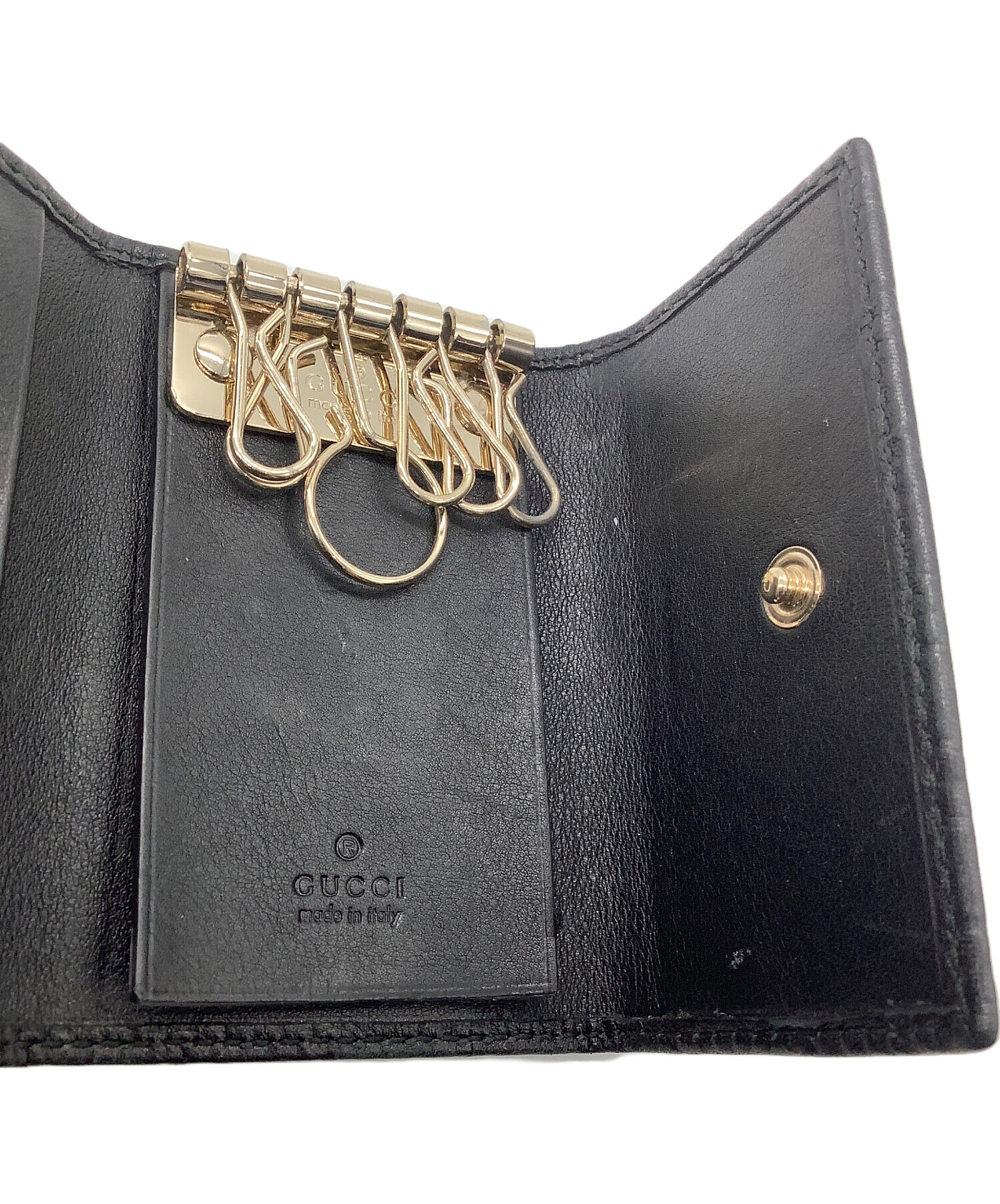 中古・古着通販】GUCCI (グッチ) 6連キーケース GG ブラック｜ブランド