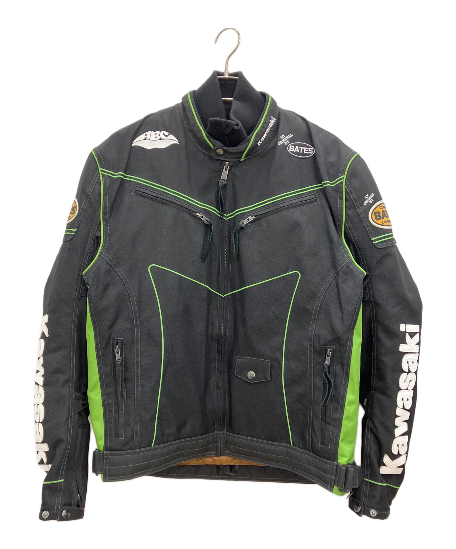 BATES レザージャケット グリーン/ブラック 中古・古着通販】kawasaki (カワサキ) プロテクタージャケット BATES