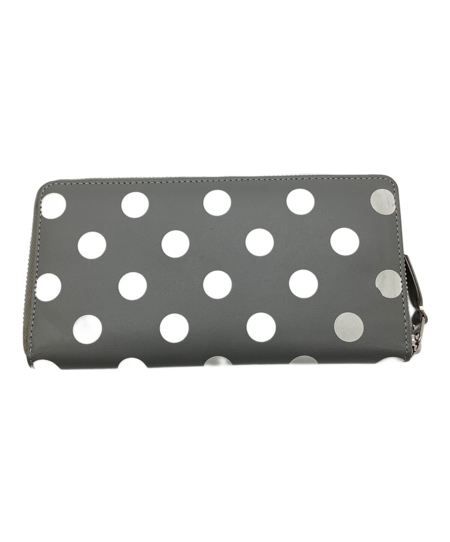 COMME des GARCONS 二つ折ドット柄財布　グレー 中古・古着通販】COMME des GARCONS (コムデギャルソン) 長財布 グレー