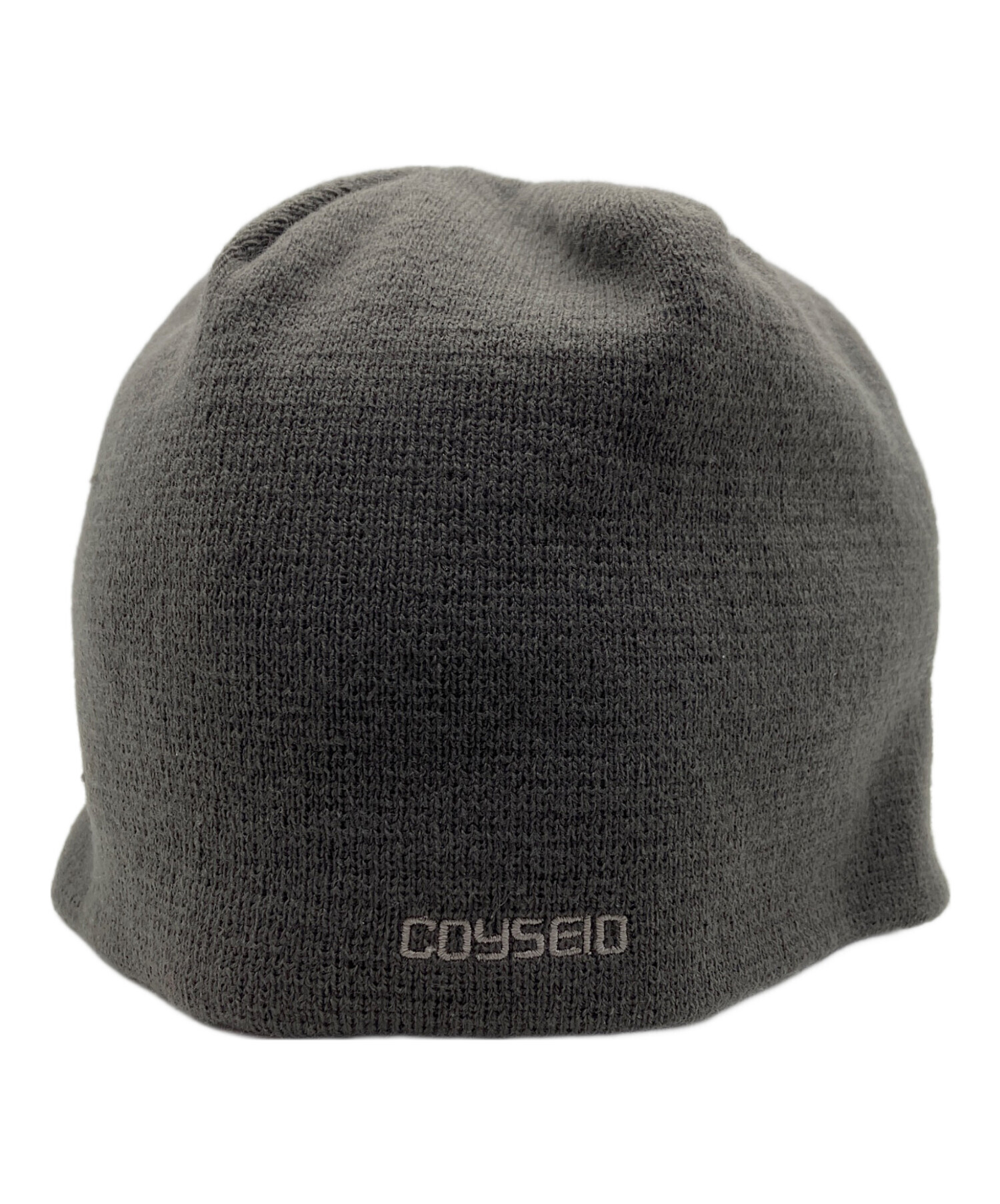 Coyseio グレー系ニット帽 刺繍ロゴ付き 中古・古着通販】COYSEIO (コイセイオ) ニット帽｜ブランド・古着通販