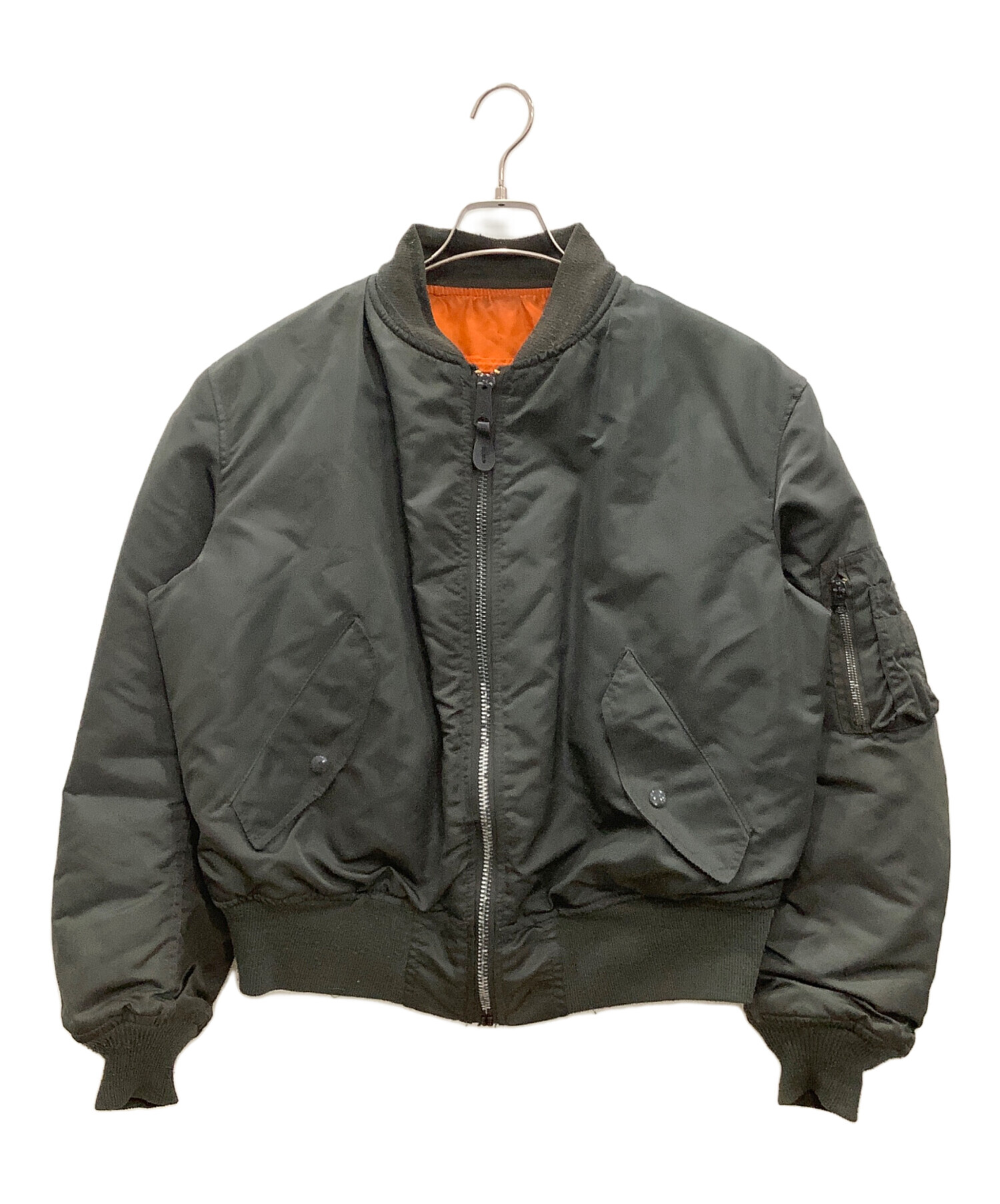 中古・古着通販】ALPHA (アルファ) MA-1ジャケット オリーブ サイズ:L