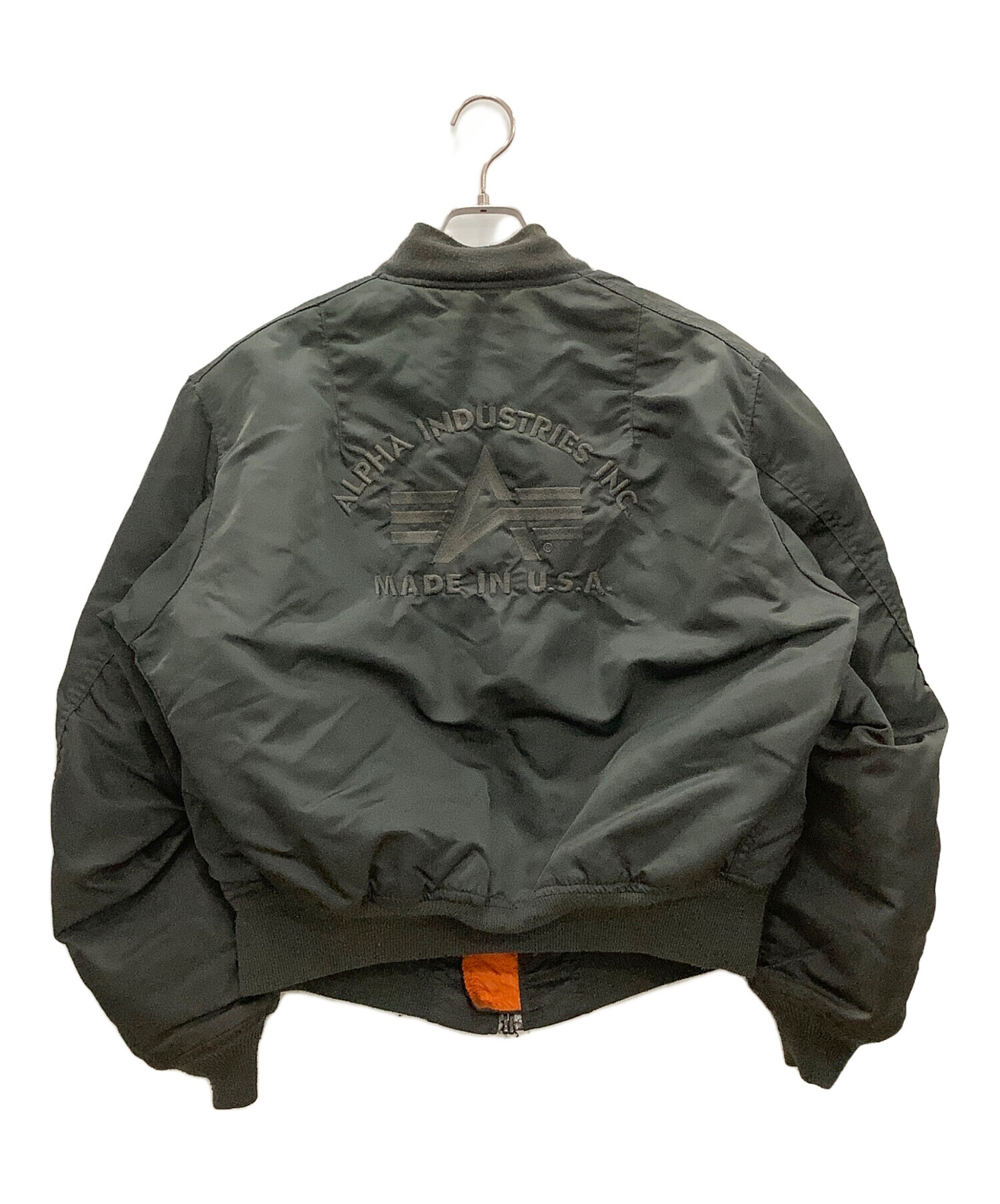 中古・古着通販】ALPHA (アルファ) MA-1ジャケット オリーブ サイズ:L