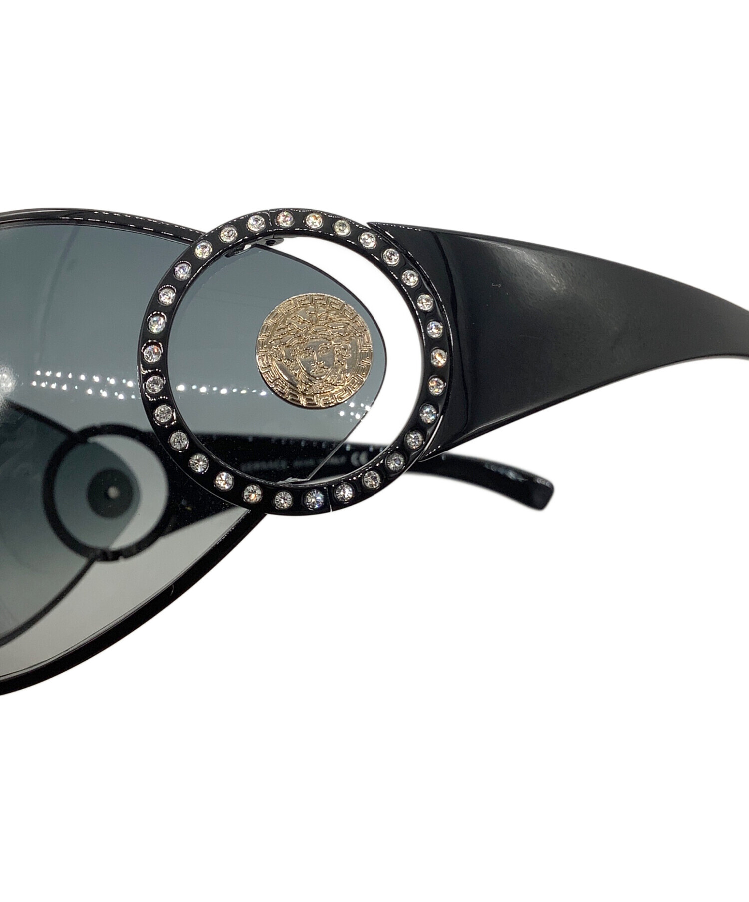 VERSACE メデューサ ラインストーン メガネ　中古 中古・古着通販】VERSACE (ヴェルサーチ) メドゥーサラインストーン