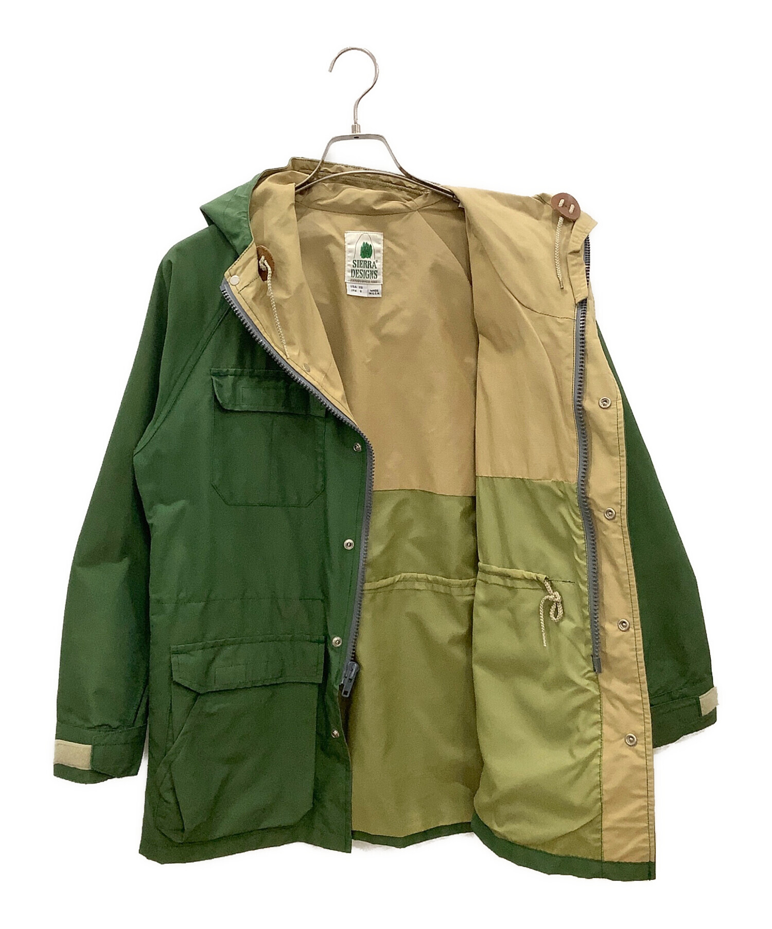 未使用 USA製SIERRA DESIGNSマウンテンパーカー グリーン 中古・古着通販】SIERRA DESIGNS (シエラデザインズ) マウンテン