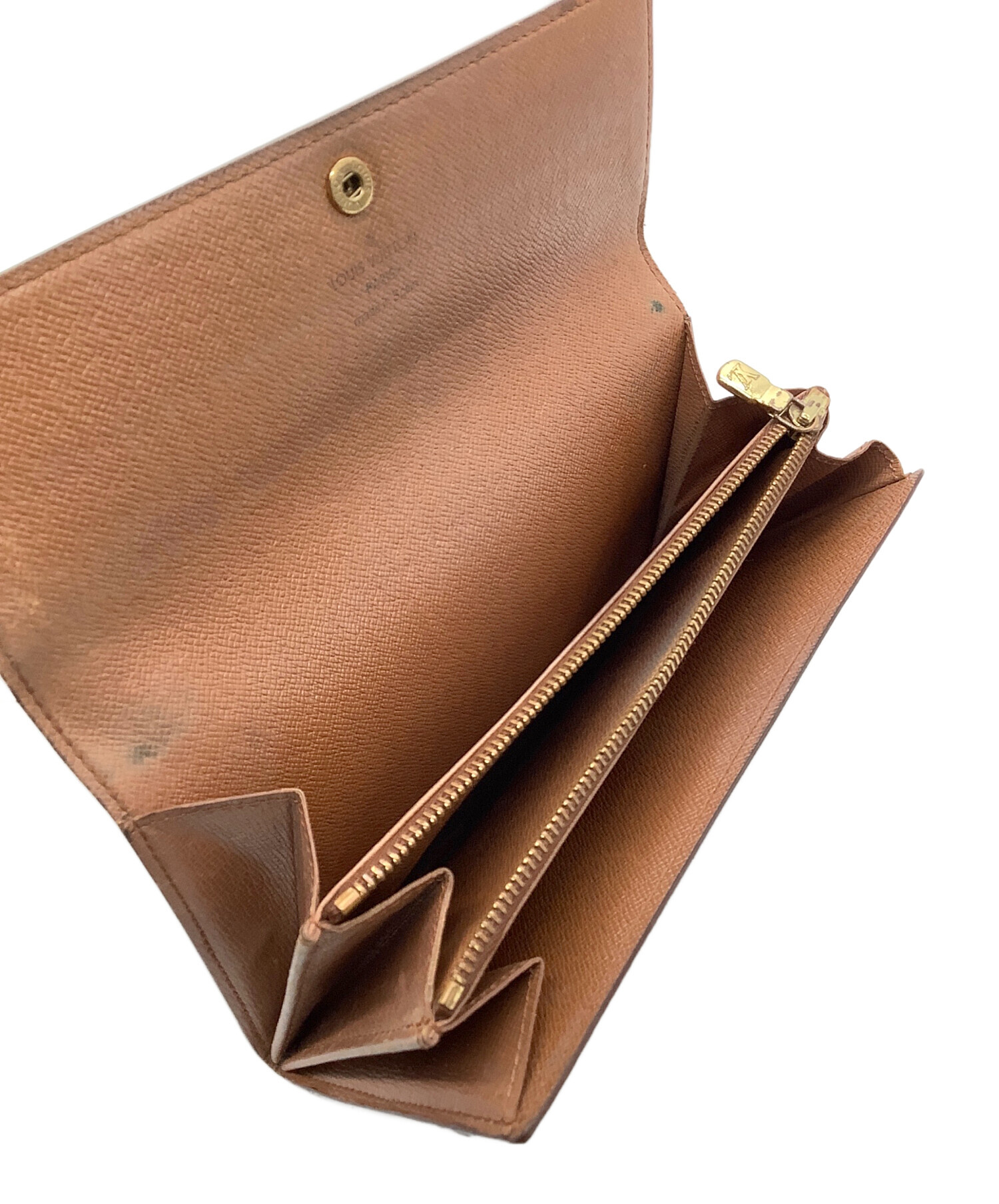 LOUIS VUITTON モノグラム ポシェット ポルトモネ クレディ長財布 中古・古着通販】LOUIS VUITTON (ルイ ヴィトン) 長財布 モノグラム