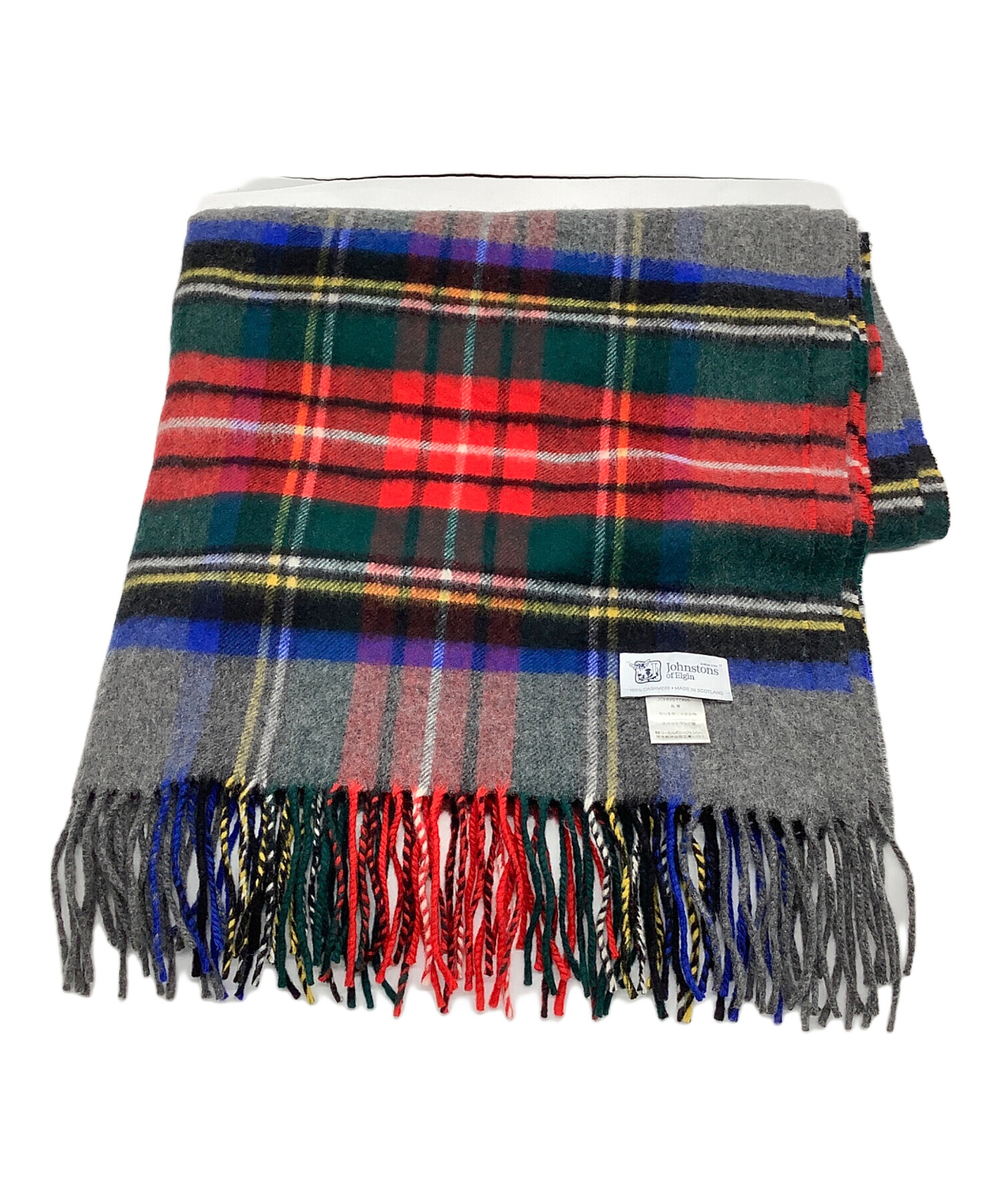 中古・古着通販】JOHNSTONS (ジョンストンズ) カシミヤマフラー マルチ