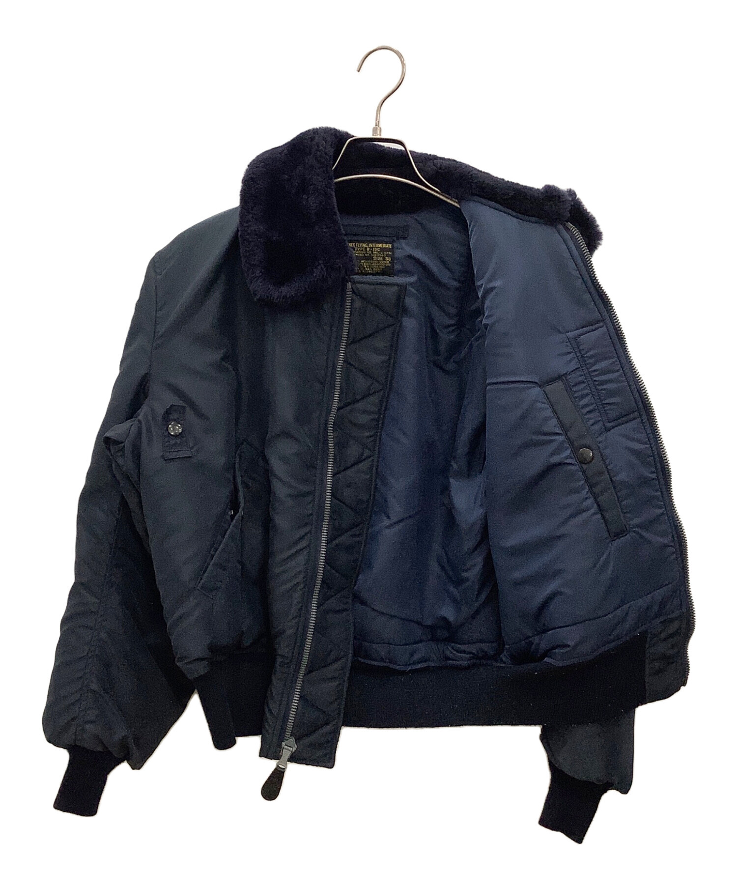 【美品】Buzz rickson's B 15C 38 希少ボアタイプ ネイビー 中古・古着通販】BUZZ RICKSON'S (バズリクソンズ) フライトジャケット