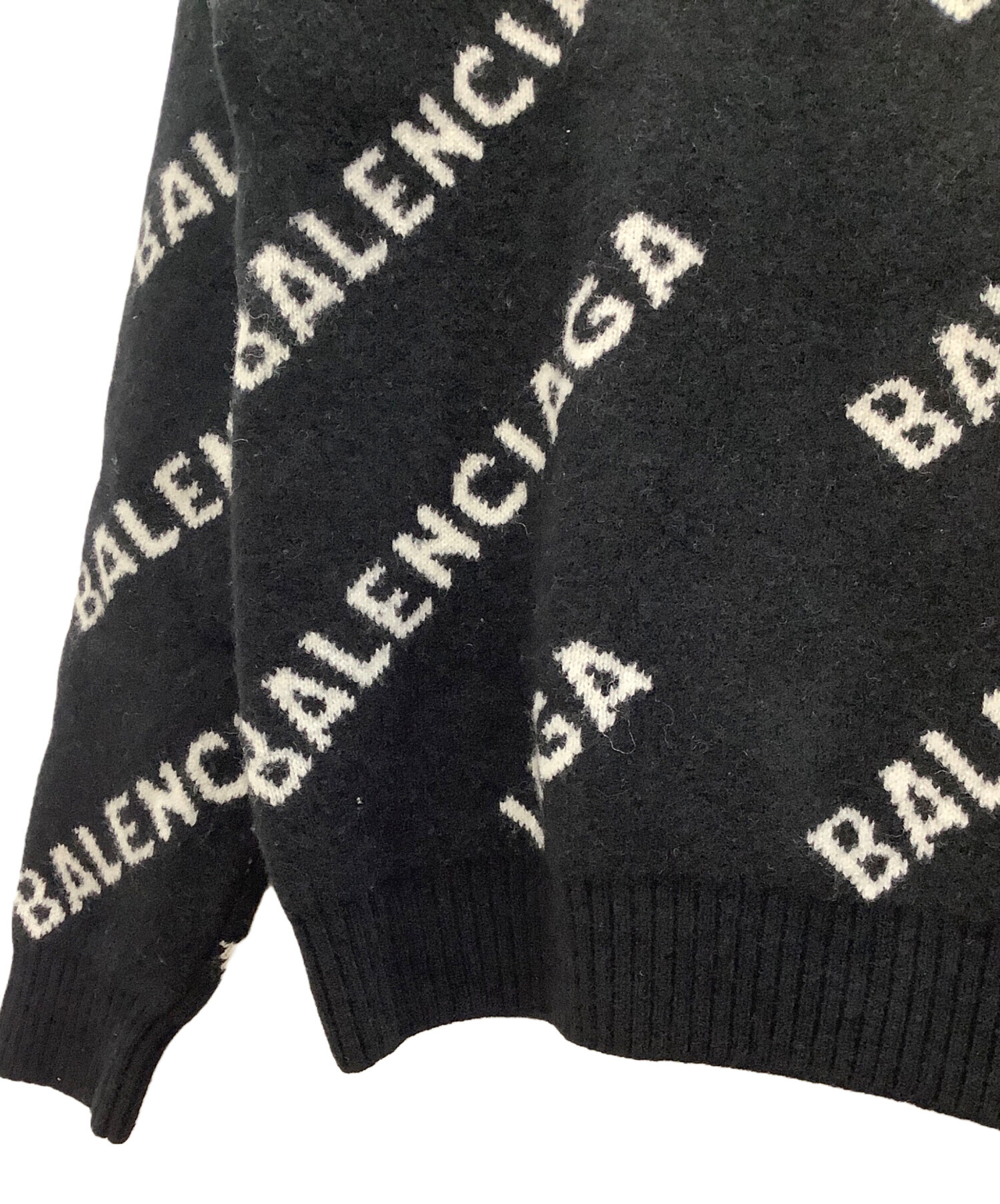 中古・古着通販】BALENCIAGA (バレンシアガ) 厚手ニット ブラック