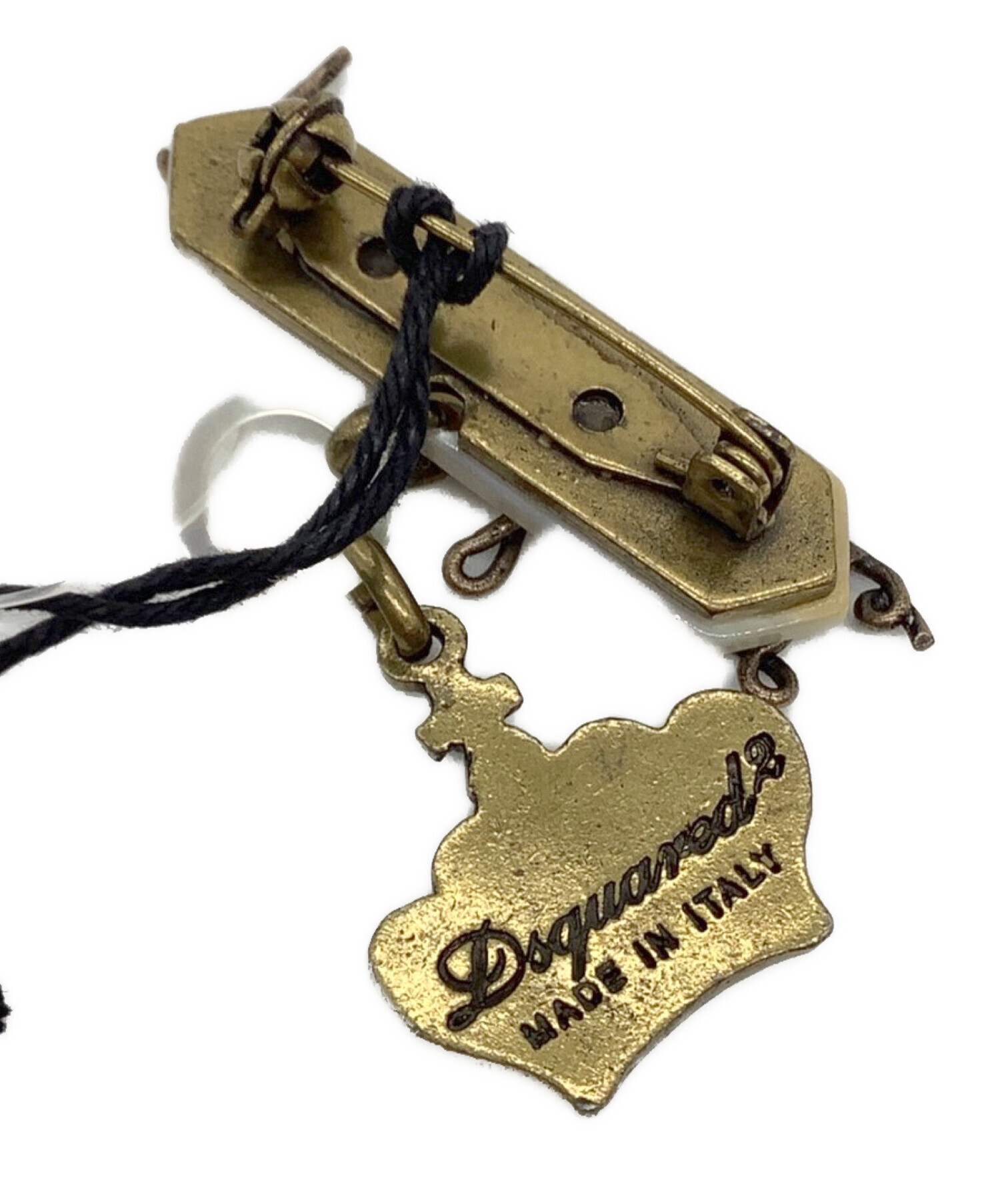 中古・古着通販】DSQUARED2 (ディースクエアード) ロゴブローチ 未使用