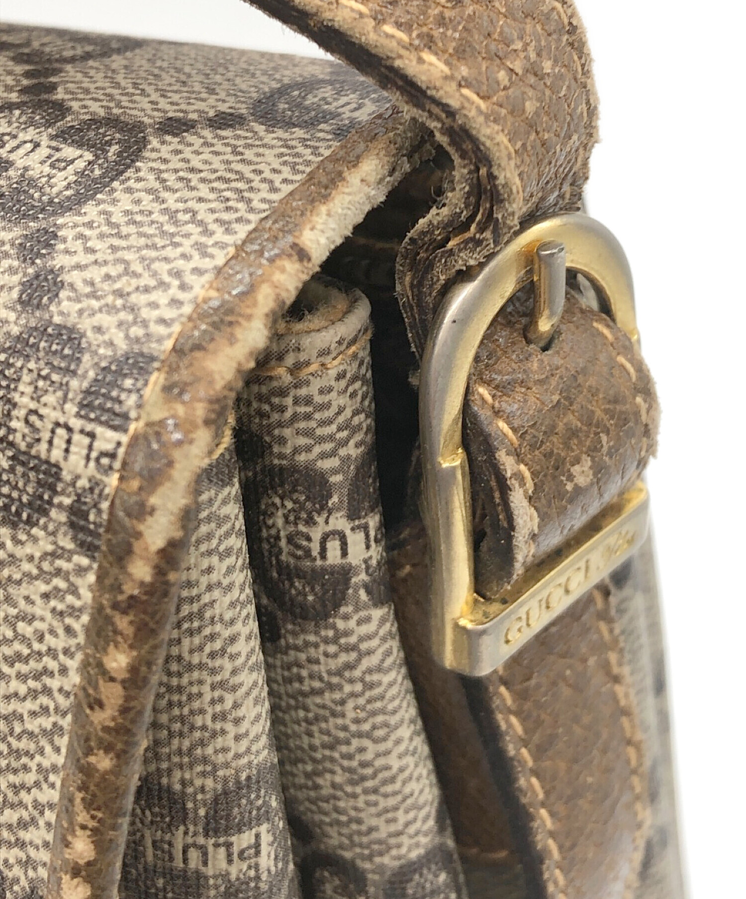 中古・古着通販】GUCCI PLUS (グッチ プラス) GGスプリーム グレー 