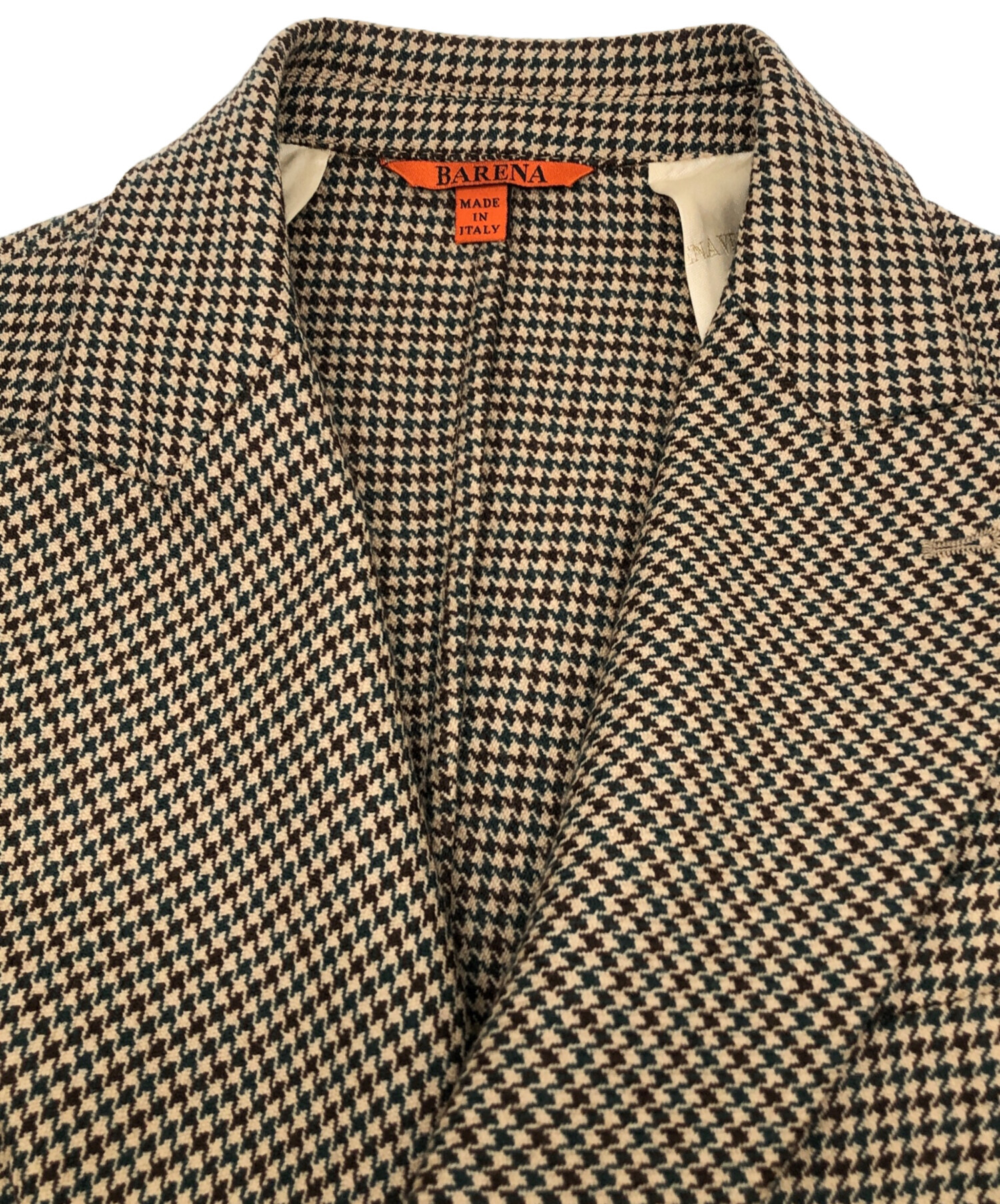 BARENA バレナ 3ピース セットアップ スーツ グレンチェック ウール M BARENA バレナ 3ピース セットアップ スーツ グレンチェック ウール M