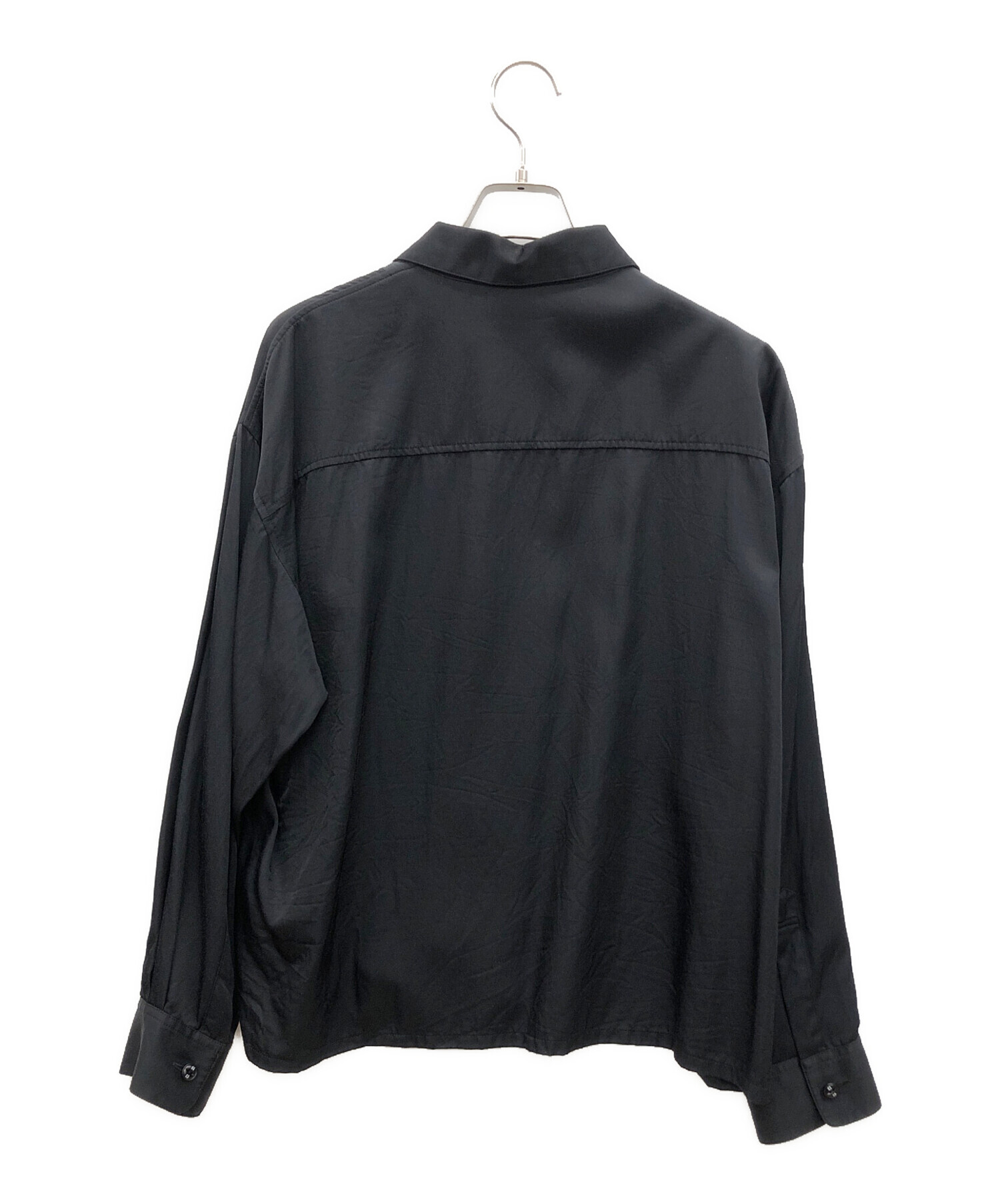 NEIGHBORHOOD◇長袖シャツ/S/レーヨン/BLK/232AQNH-SHM06