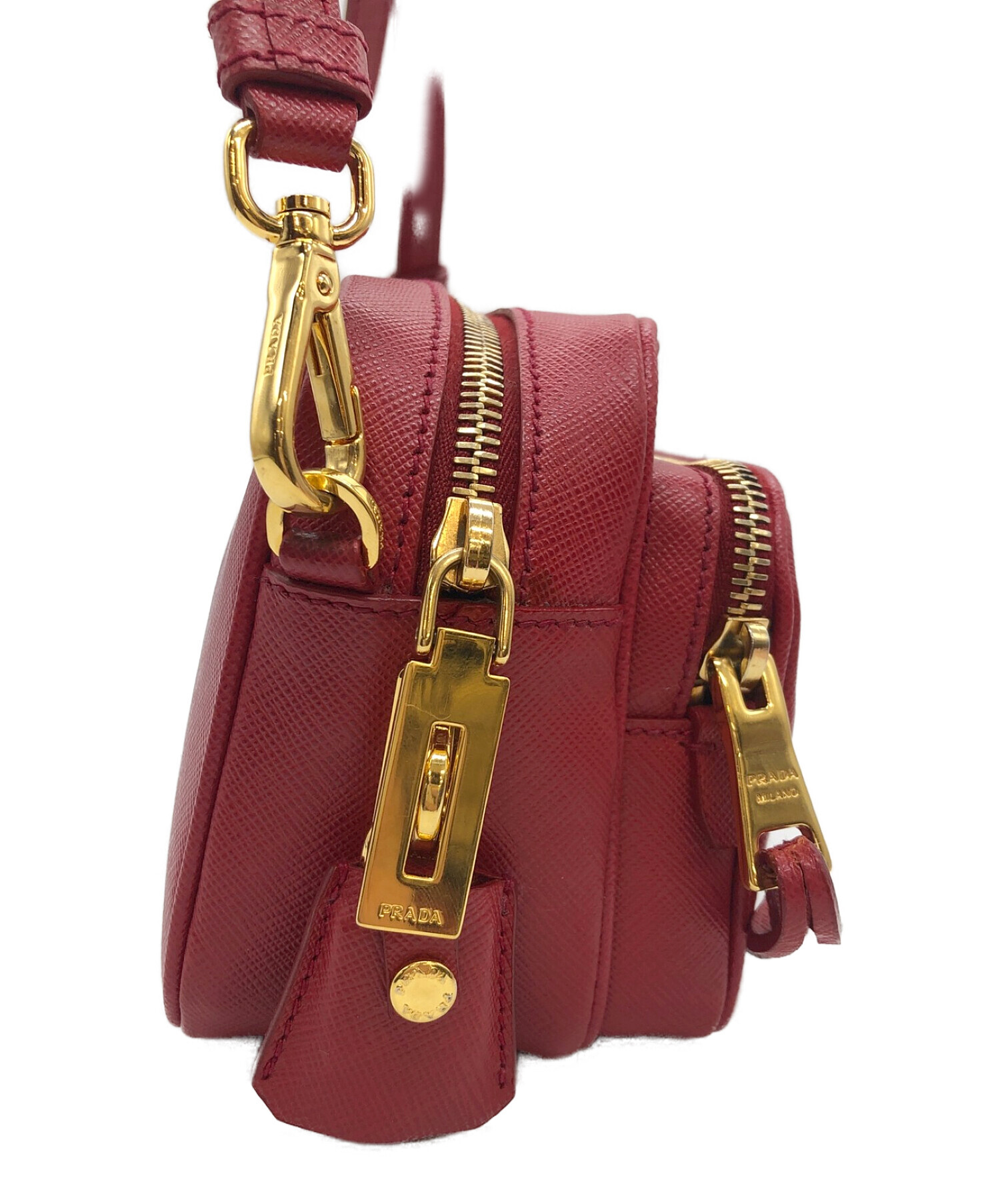 中古・古着通販】PRADA (プラダ) サフィアーノレザーショルダー