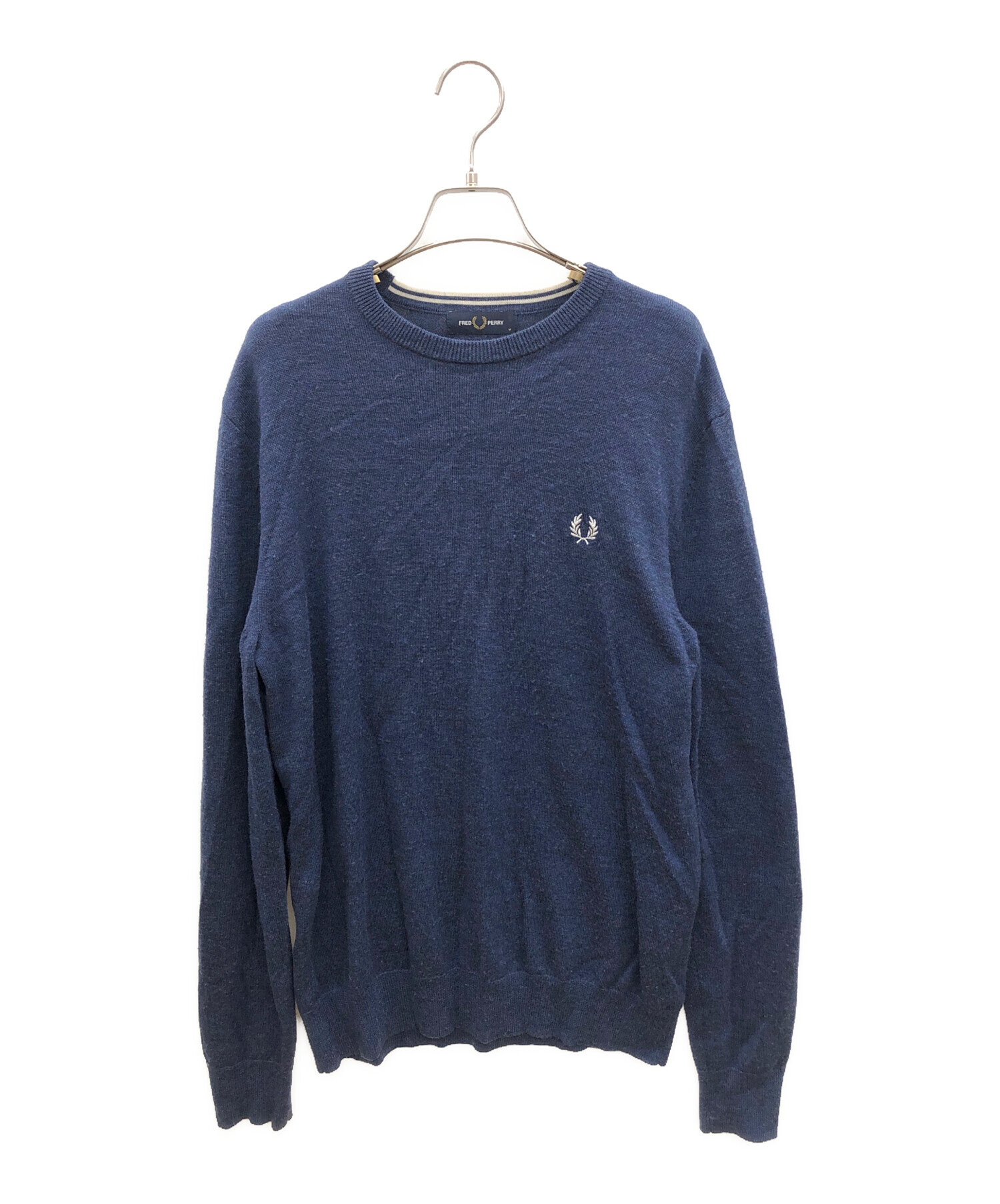 中古・古着通販】FRED PERRY (フレッドペリー) セーター ブルー サイズ 