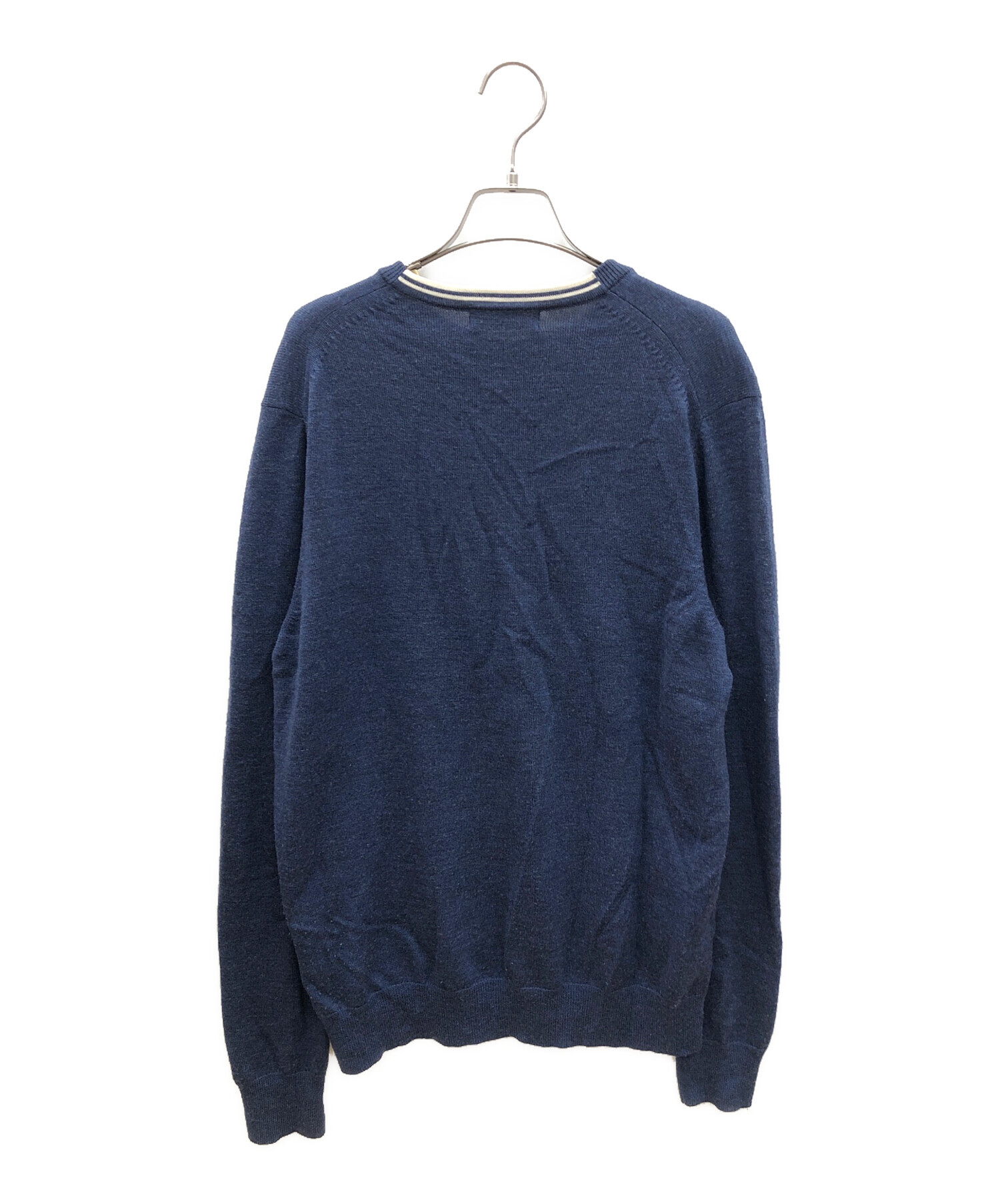 中古・古着通販】FRED PERRY (フレッドペリー) セーター ブルー サイズ 