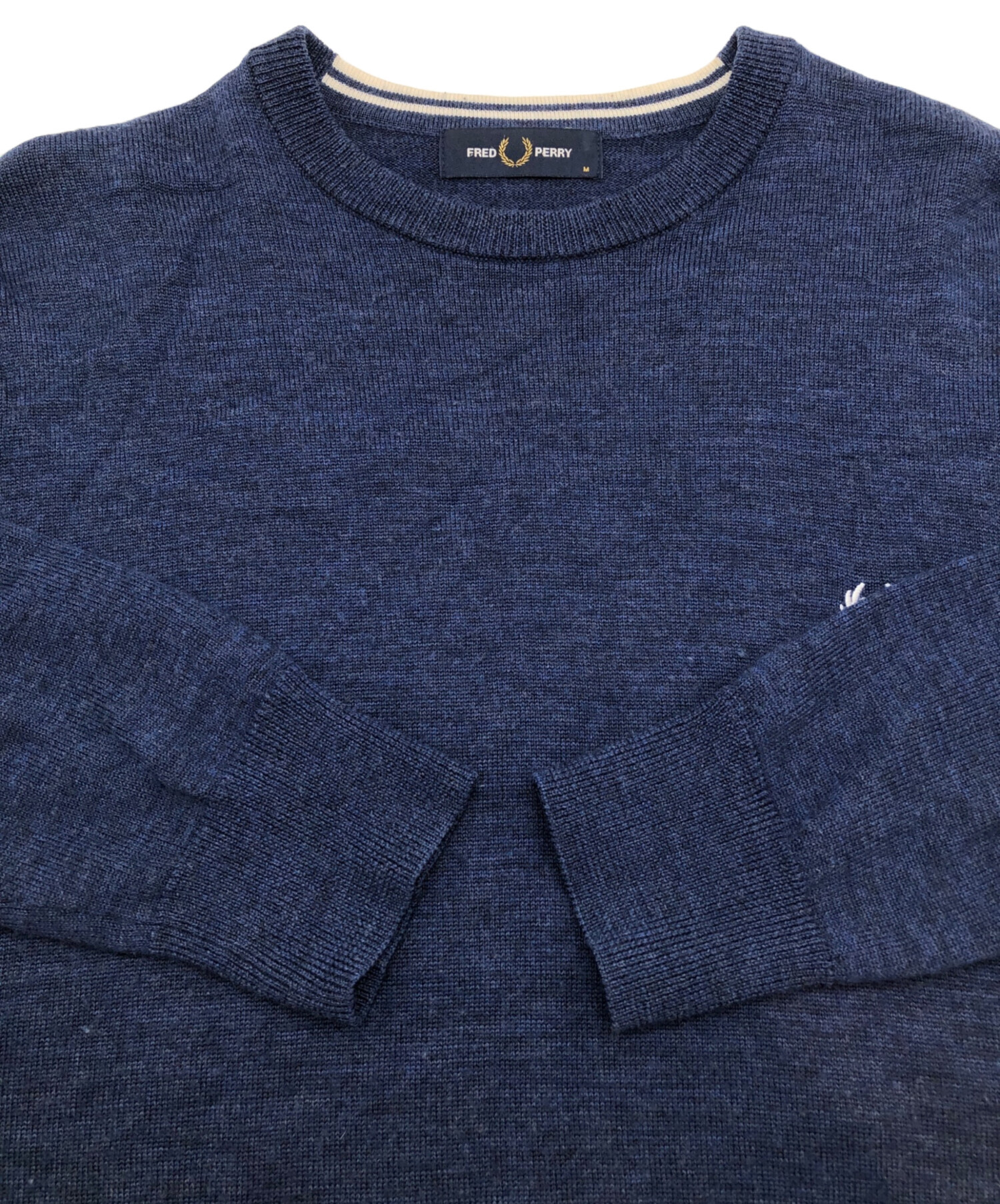中古・古着通販】FRED PERRY (フレッドペリー) セーター ブルー サイズ 