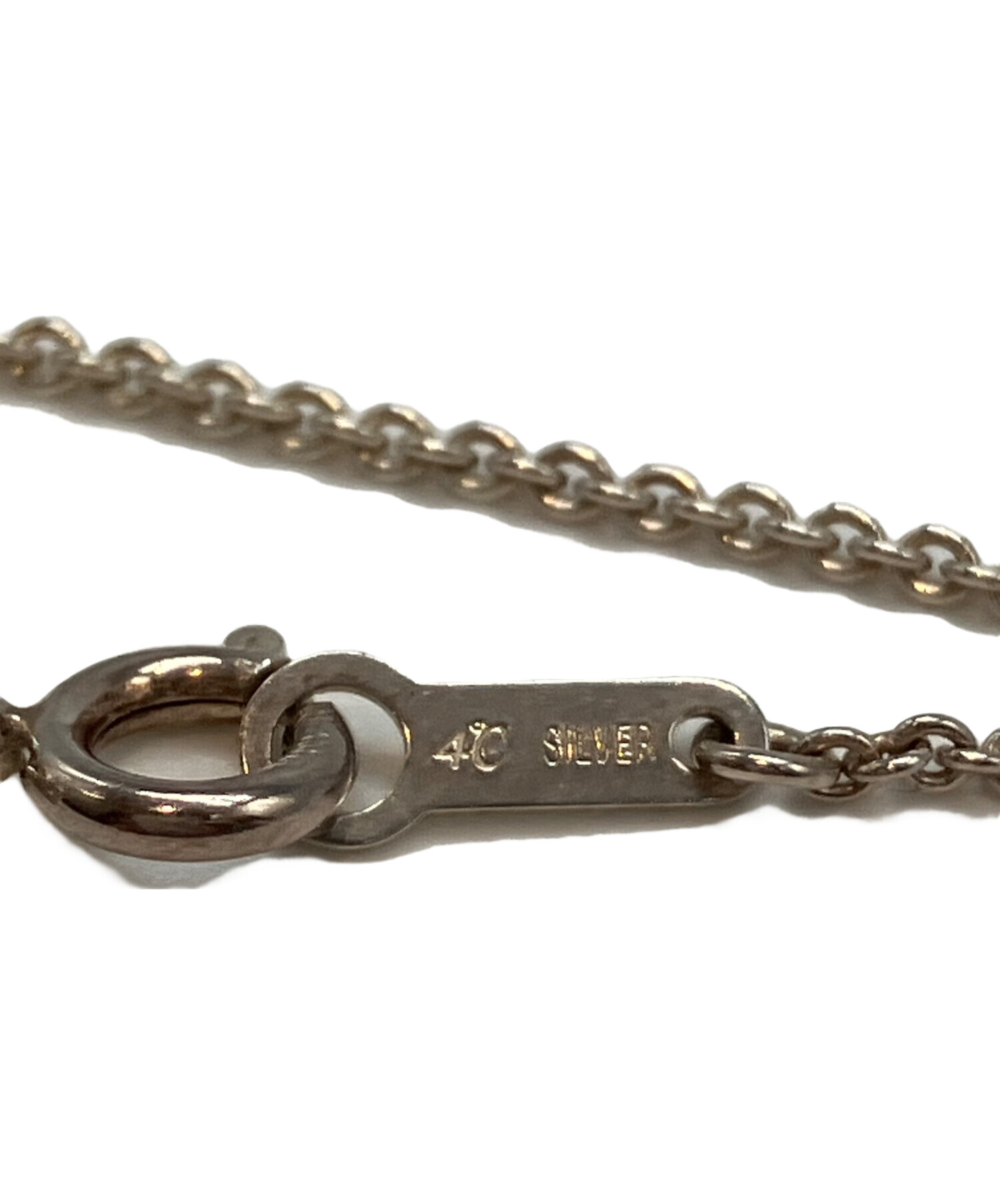 中古・古着通販】4℃ (ヨンドシー) シルバーサークルネックレス