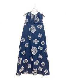 中古・古着通販】Ameri (アメリ) FLOWER CUT JACQUARD DENIM DRESS 
