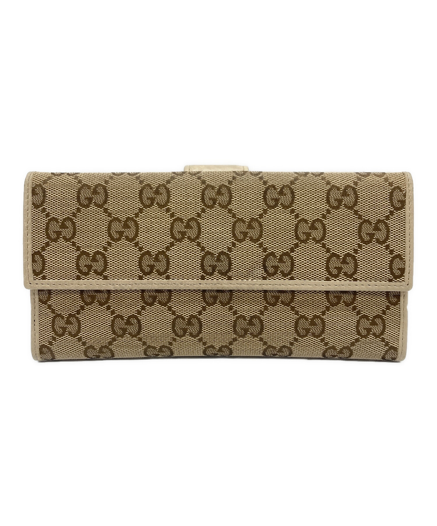 GUCCI ベージュ キャンバス 長財布 GUCCI GGキャンバス 長財布 ベージュ