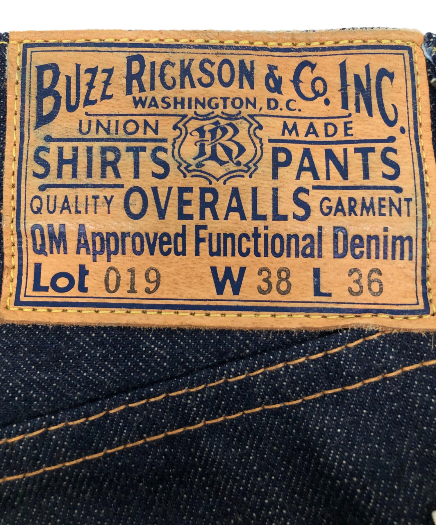 中古・古着通販】BUZZ RICKSON'S (バズリクソンズ) セルビッチデニム