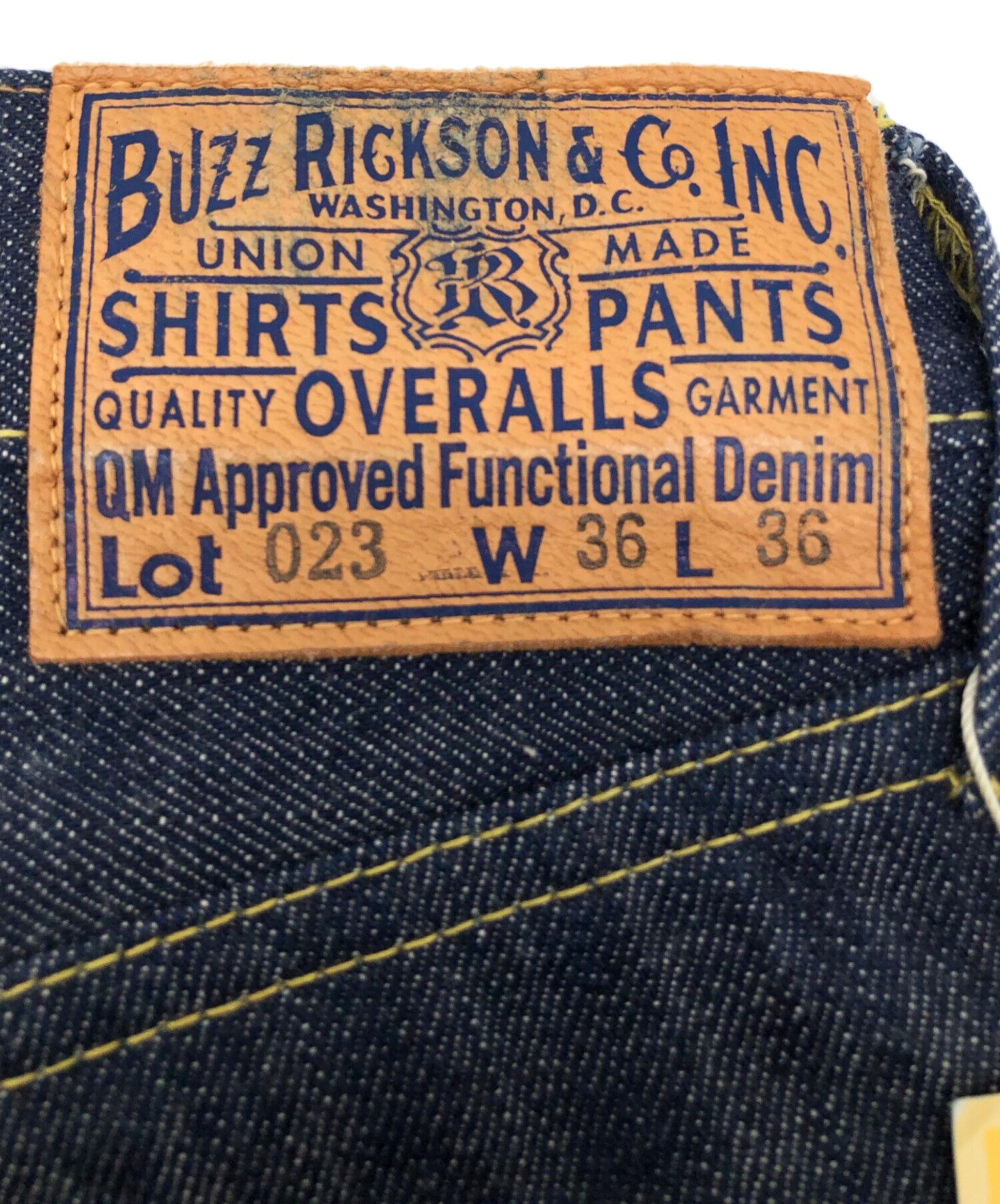 中古・古着通販】BUZZ RICKSON'S (バズリクソンズ) セルビッチデニム