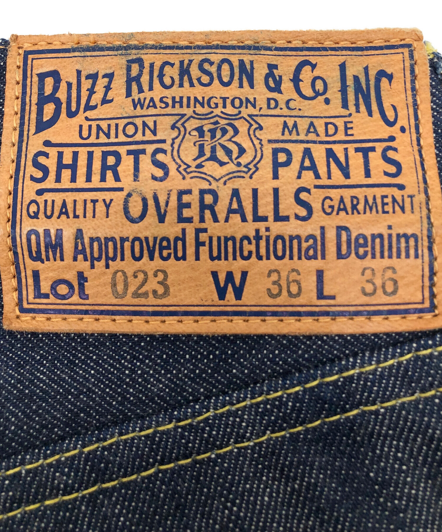 中古・古着通販】BUZZ RICKSON'S (バズリクソンズ) セルビッチデニム