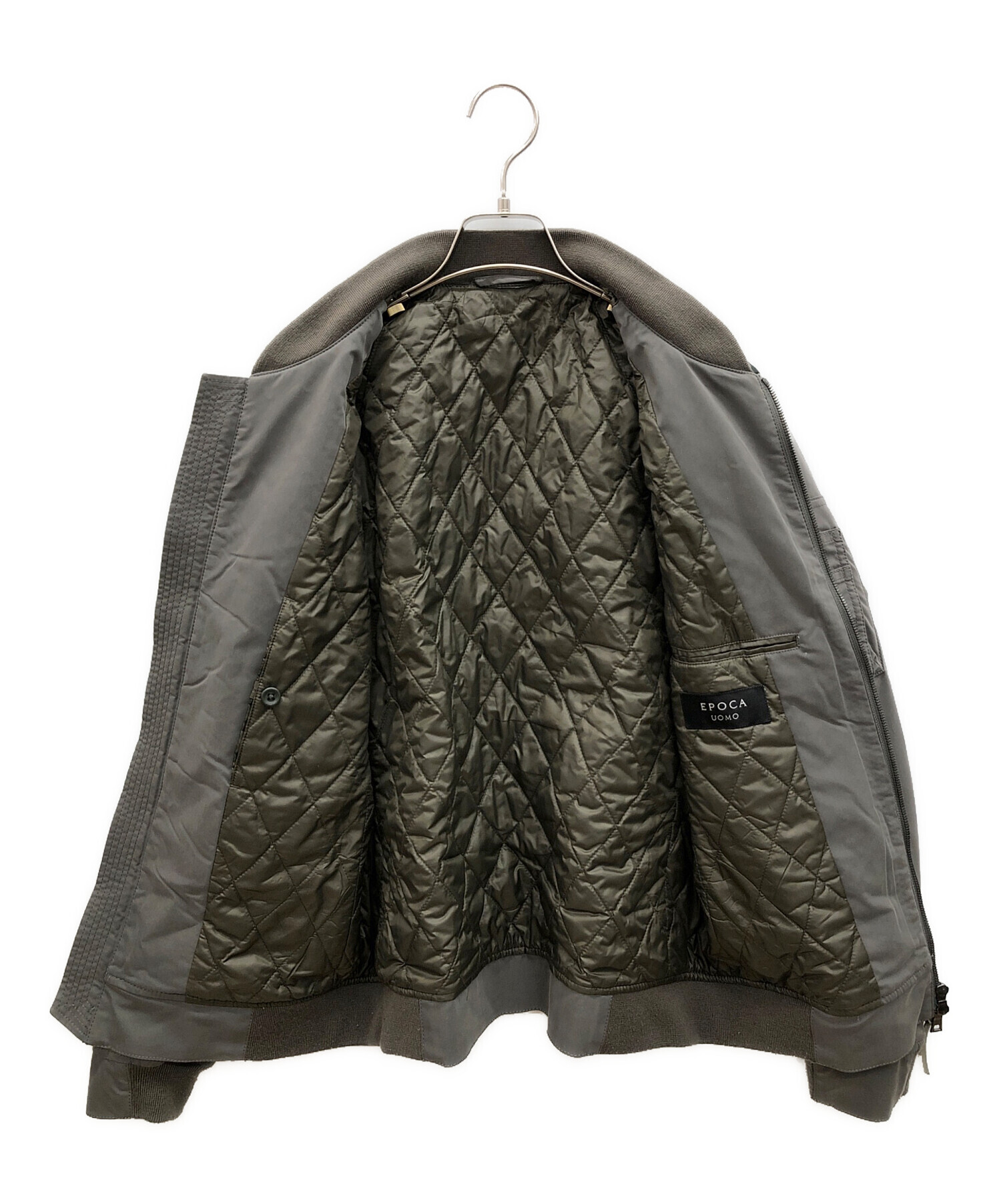 【新品未使用】エポカウォモ フードブルゾンL ダブルブレストウールミックスコート(コート)｜EPOCA UOMO(エポカ