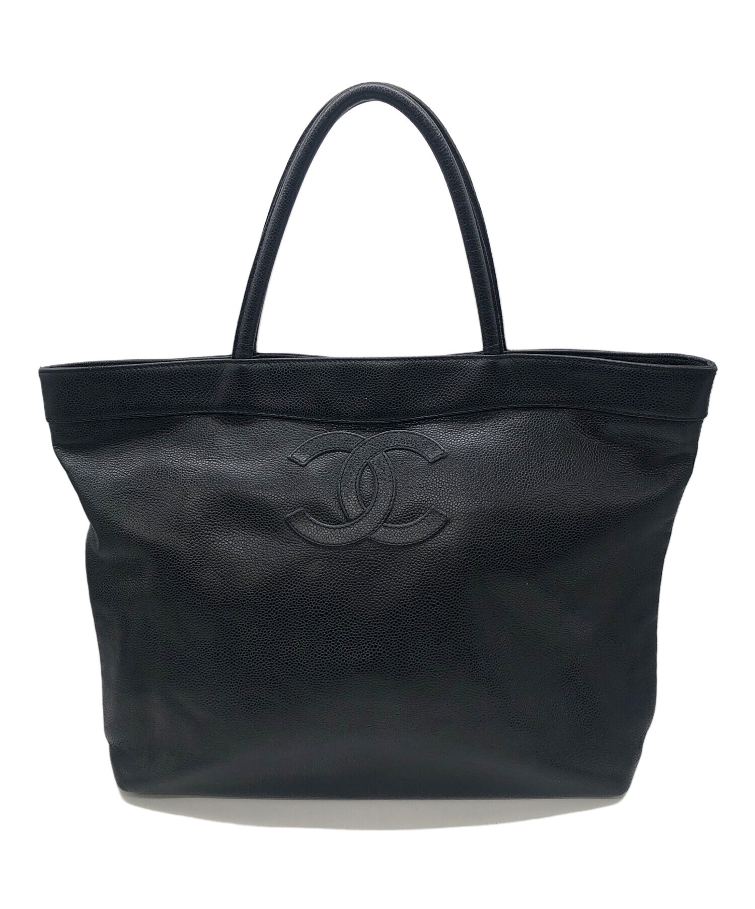 中古・古着通販】CHANEL (シャネル) ココマークトートバッグ ブラック