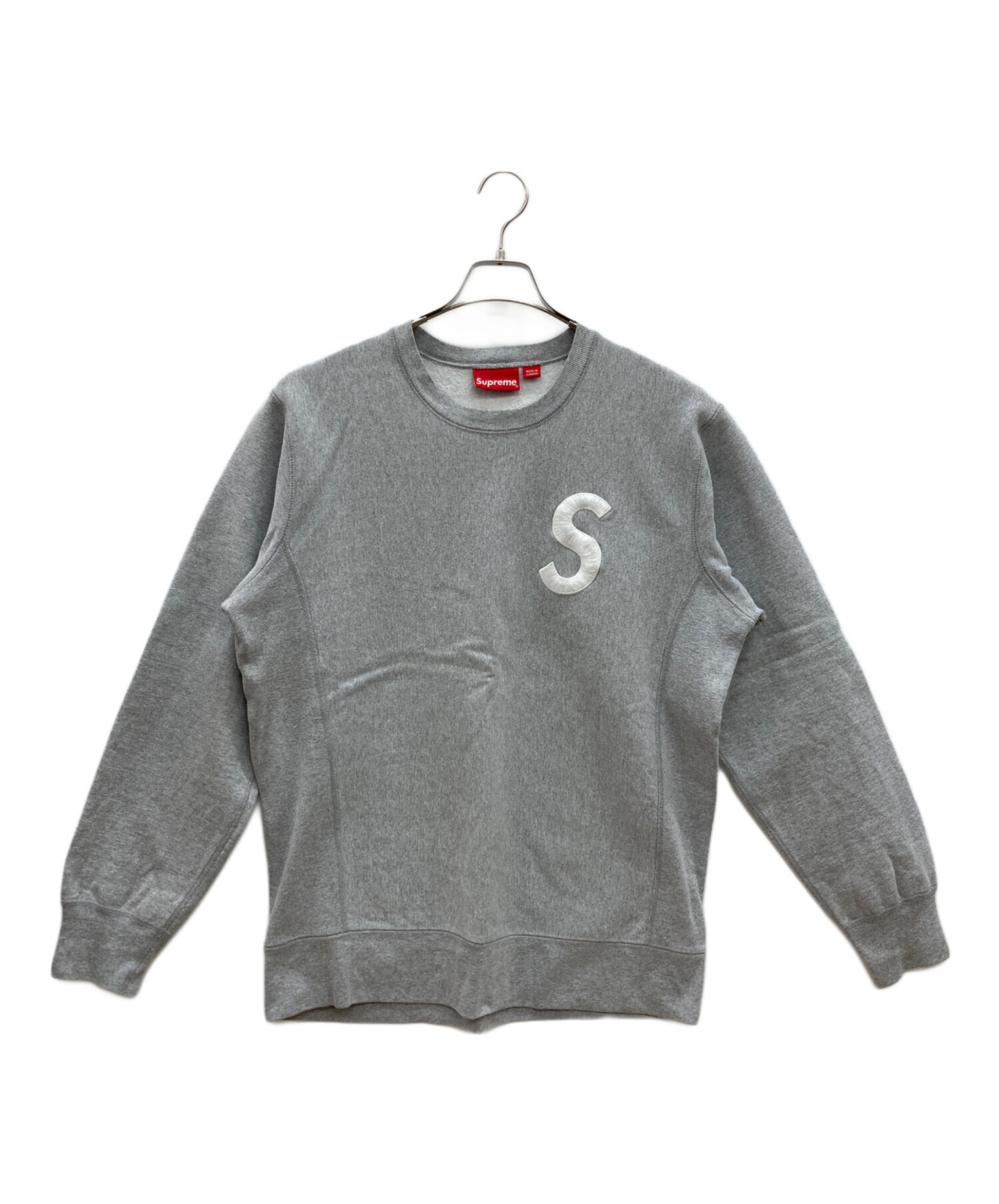 中古・古着通販】SUPREME (シュプリーム) Sロゴスウェット グレー  