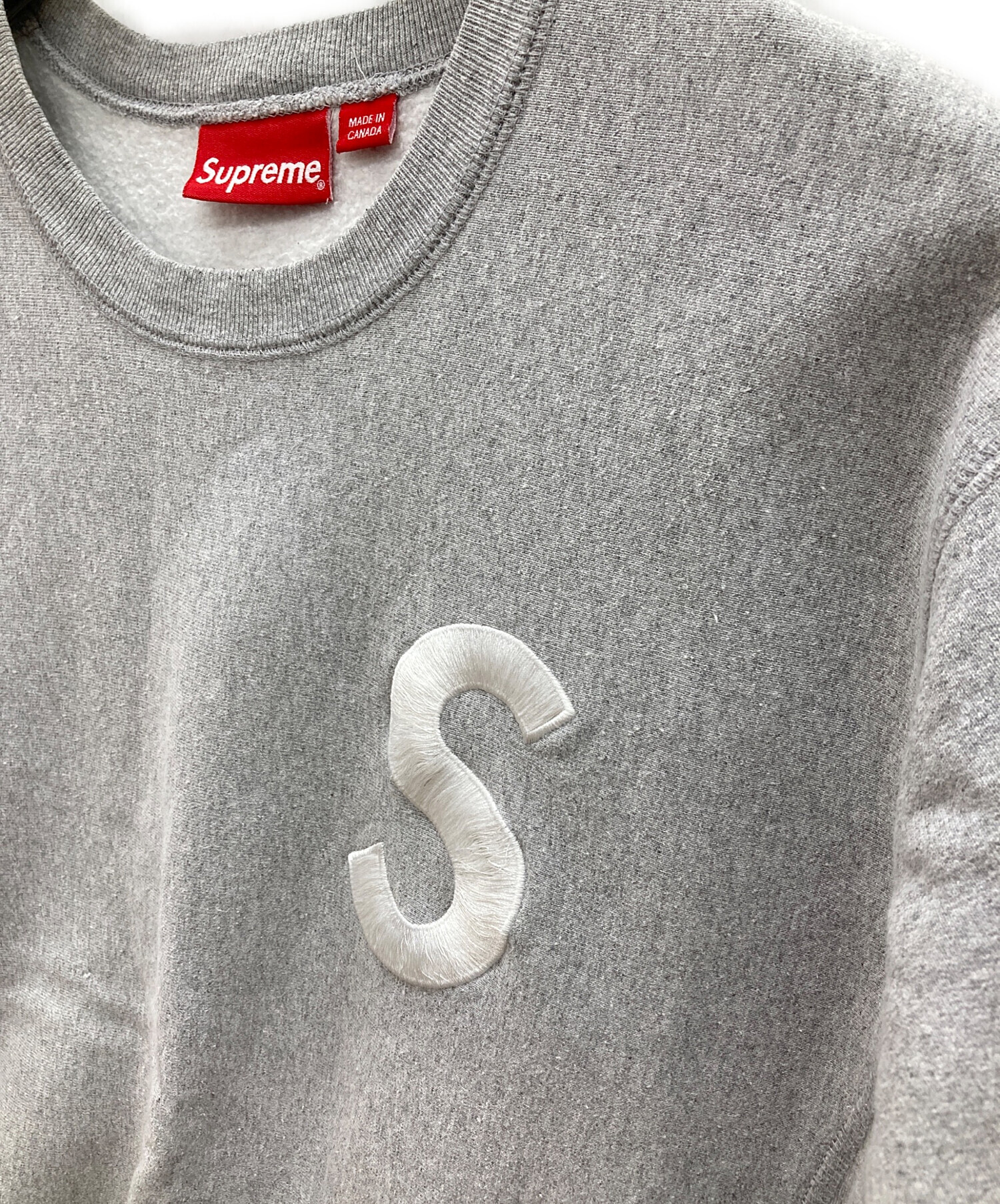 中古・古着通販】SUPREME (シュプリーム) Sロゴスウェット グレー 