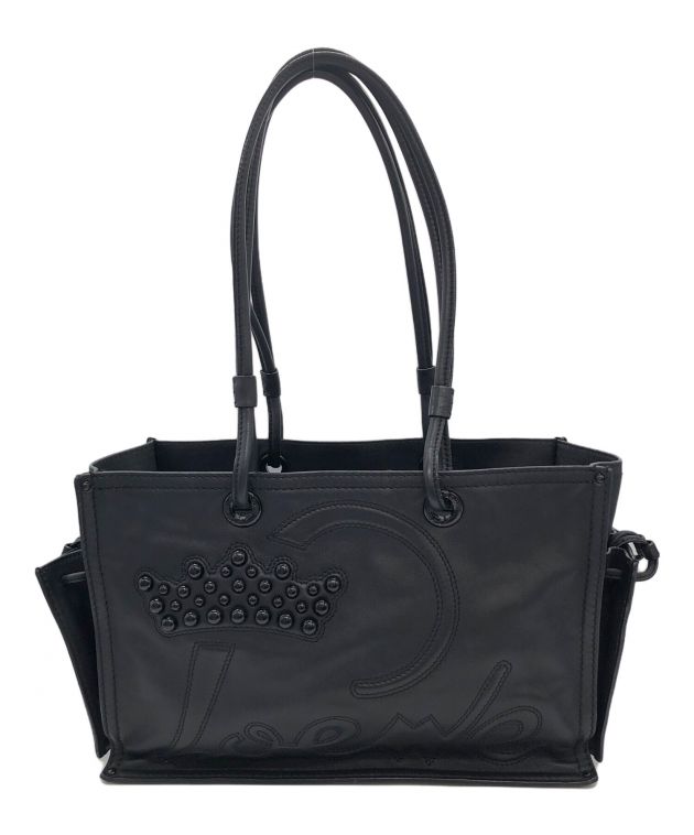 【廃盤】LOEWE ショッパー トートバッグ パテント 肩掛け 黒　y2k 廃盤】LOEWE ショッパー トートバッグ パテント 肩掛け 黒 y2k - メルカリ