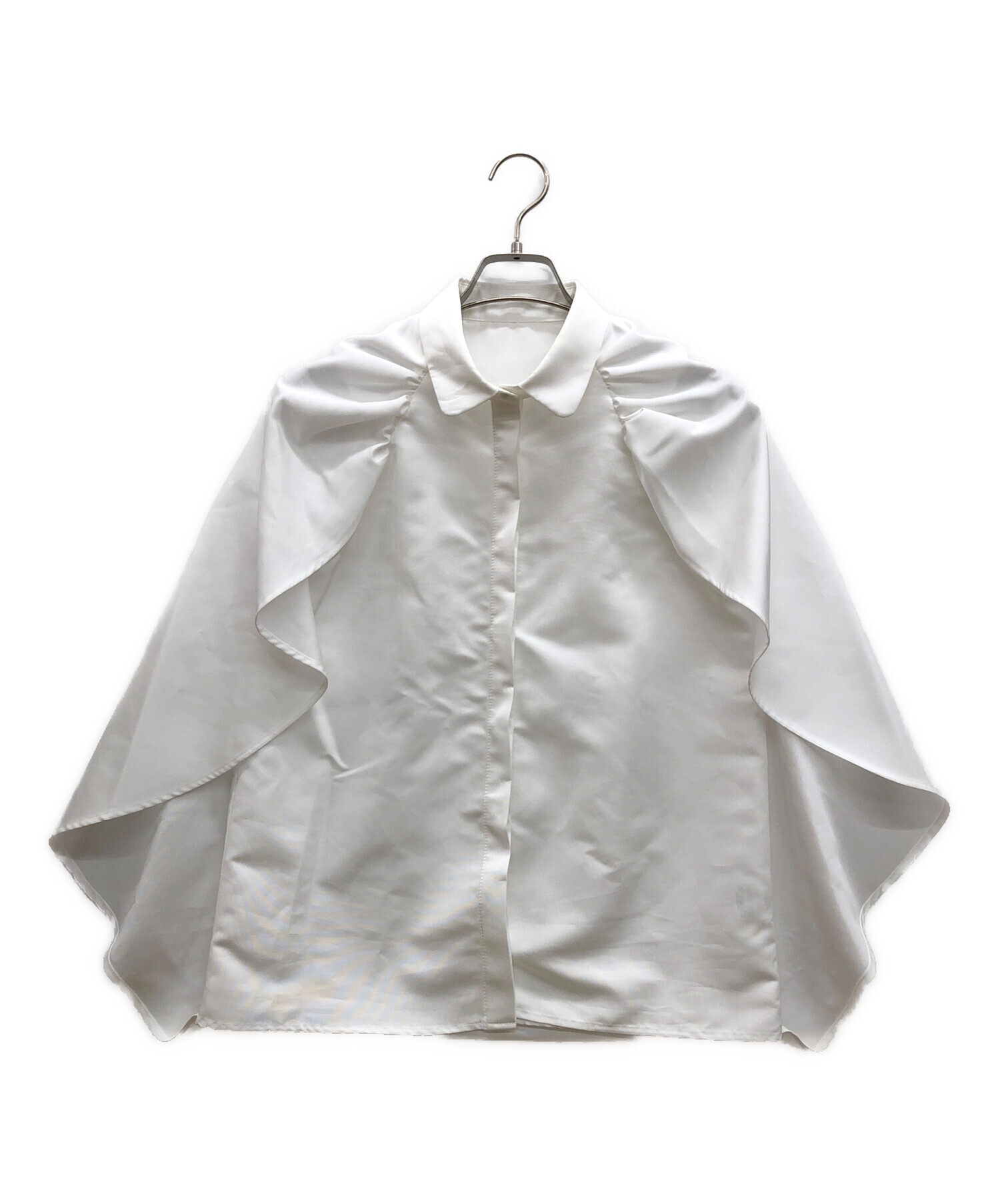 maison de Dolce フリルブラウス White フリルフレアブラウスmaison de