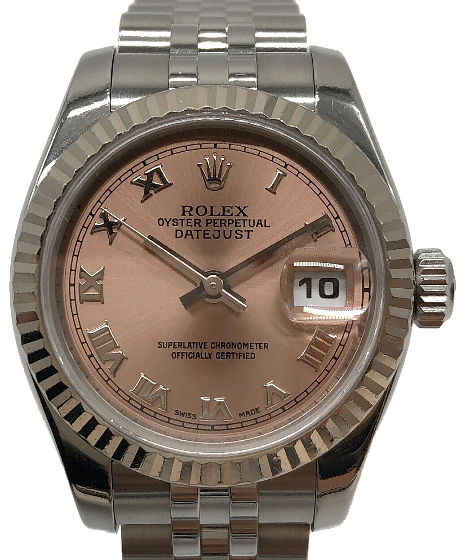 中古・古着通販ROLEX (ロレックス) レディ デイトジャスト ピンク