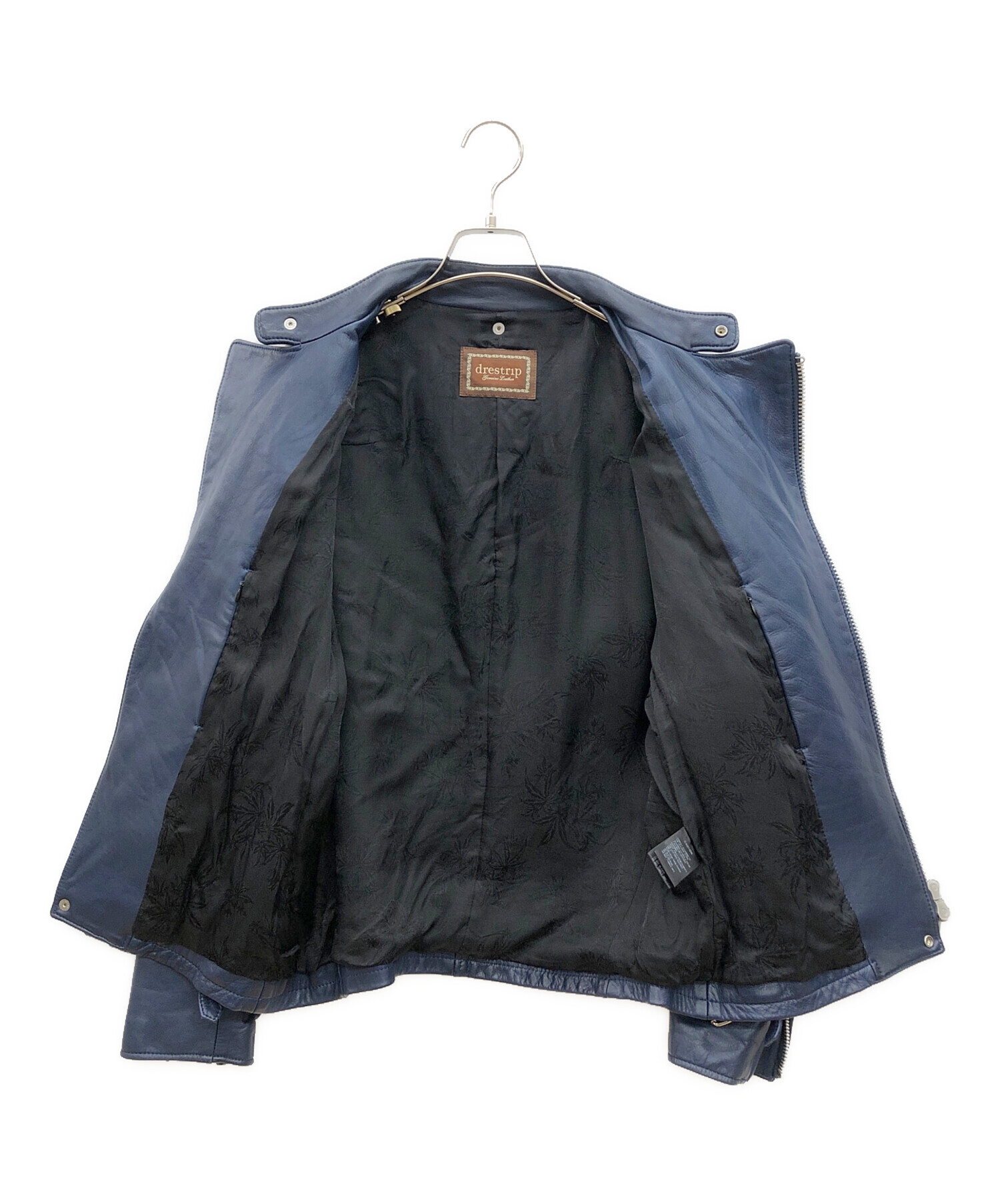 ライダースジャケット ドレストリップ サイズ1 drestrip (ドレストリップ) レザーライダースジャケット ブルー サイズ:1