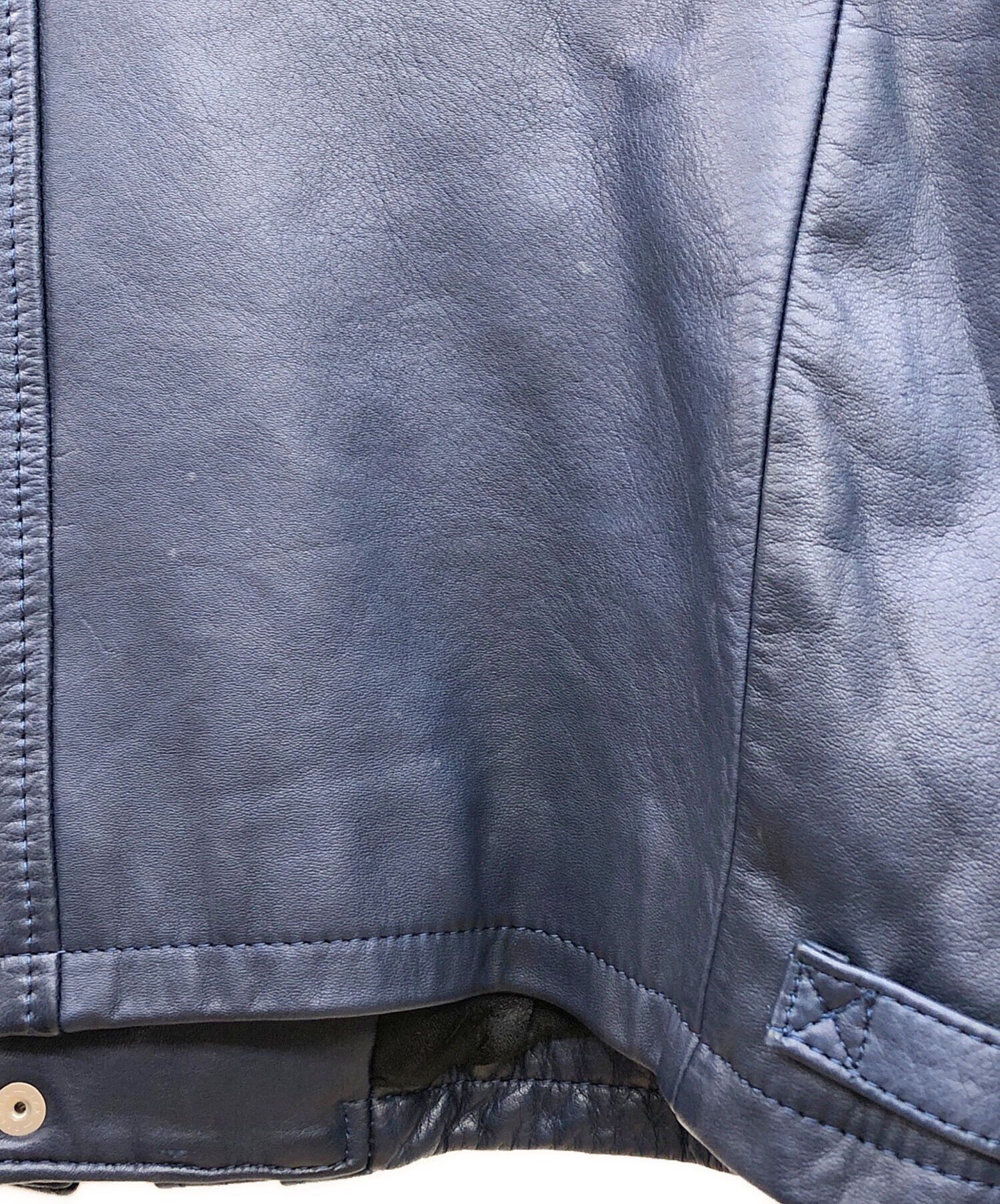 ライダースジャケット ドレストリップ サイズ1 drestrip (ドレストリップ) レザーライダースジャケット ブルー サイズ:1