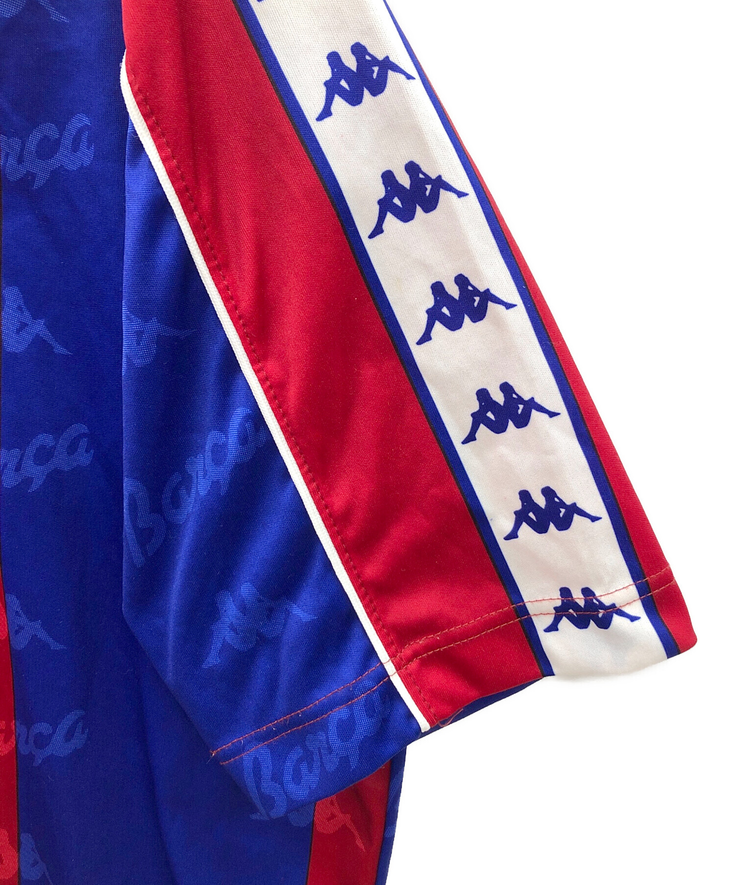 中古・古着通販】KAPPA (カッパ) 90sゲームシャツ ネイビー×レッド