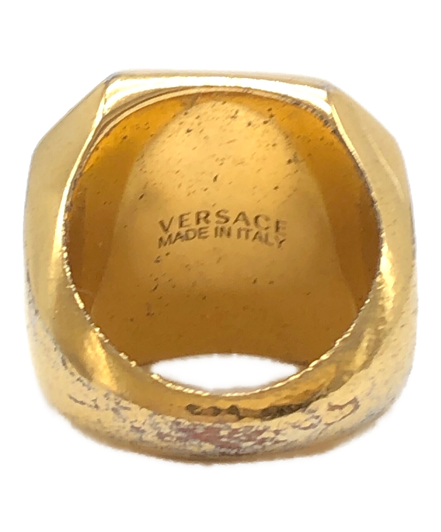中古・古着通販】VERSACE (ヴェルサーチ) リング ゴールドカラー 