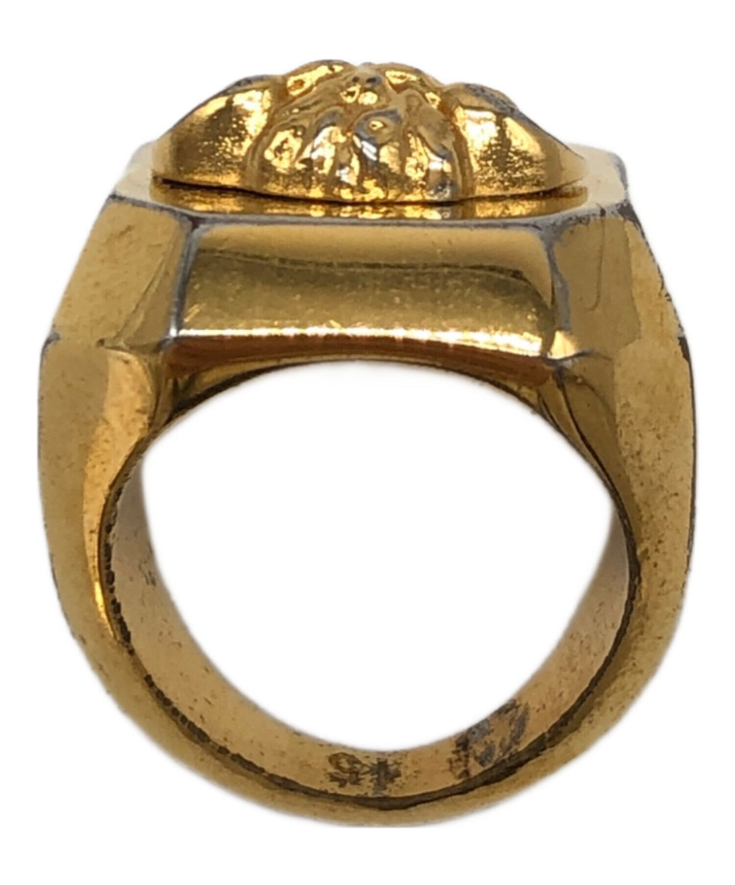 中古・古着通販】VERSACE (ヴェルサーチ) リング ゴールドカラー 