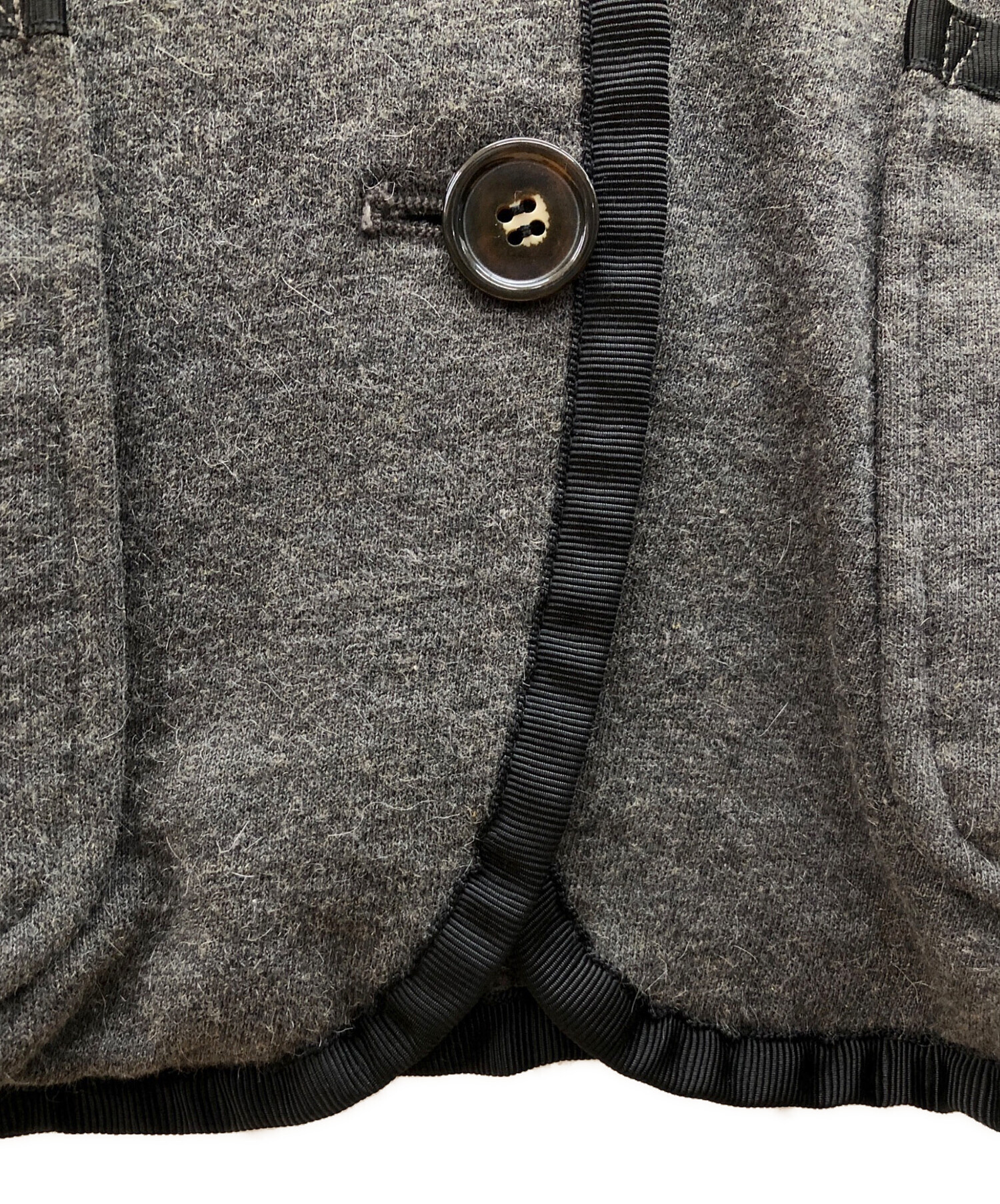RALPH LAUREN　グレー テーラードジャケット ウールブレンド フランネル ブレザー（テーラードジャケット）｜POLO