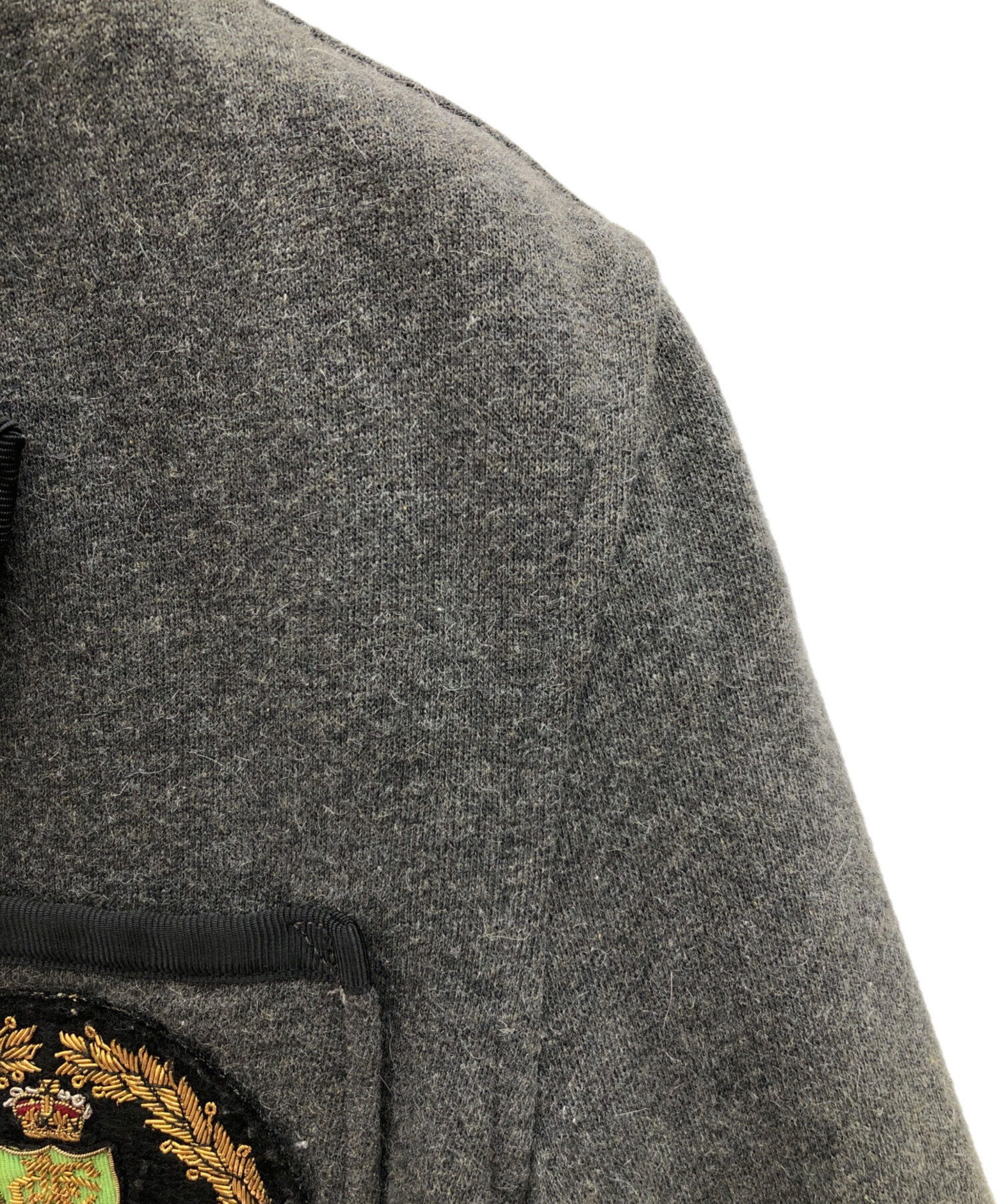 RALPH LAUREN テーラードジャケット ダークグレー　ワッペン　2サイズ 中古・古着通販】RALPH LAUREN BLUELABEL (ラルフ ローレン ブルー
